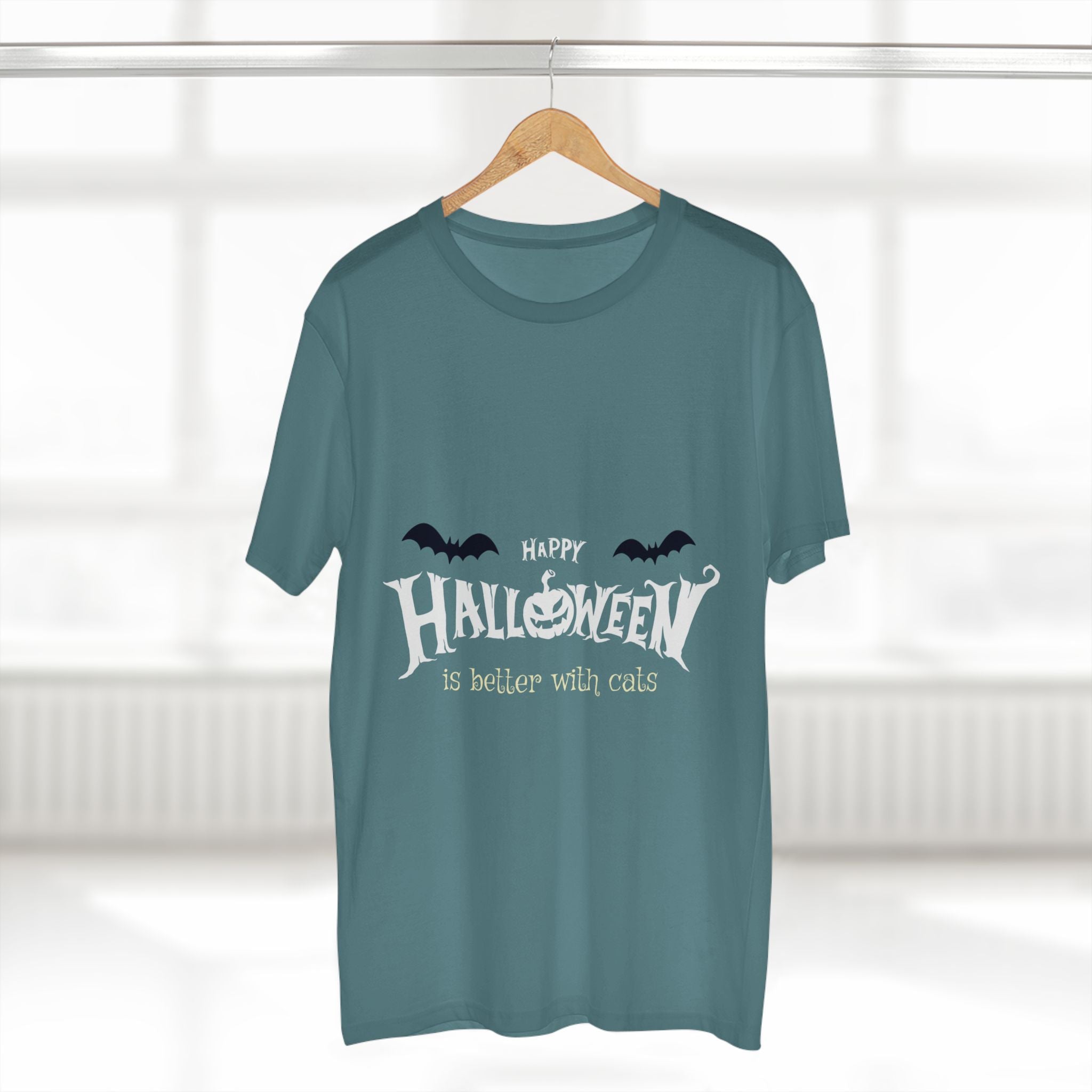 Halloween with Witch's Cats | Men's Staple Tee