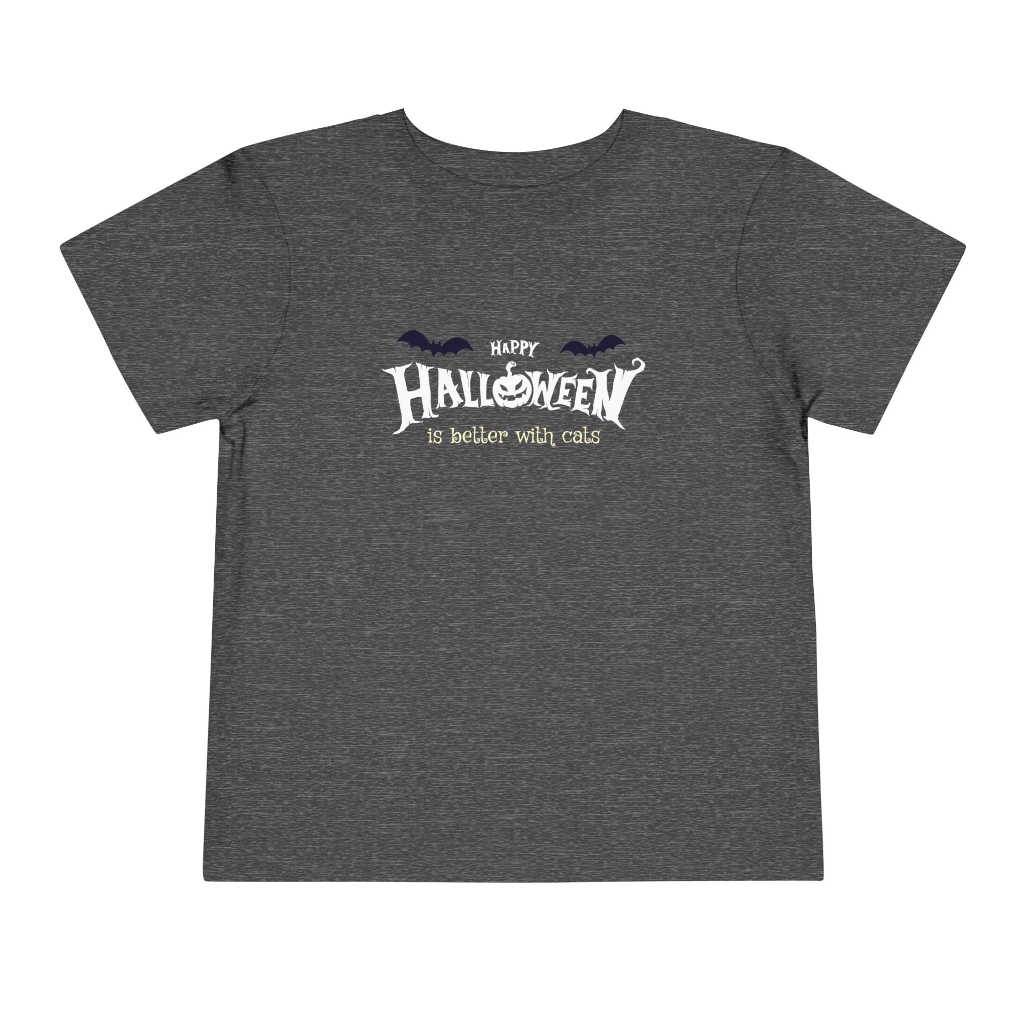 Halloween with Witch's Cats | Toddler Short Sleeve Tee