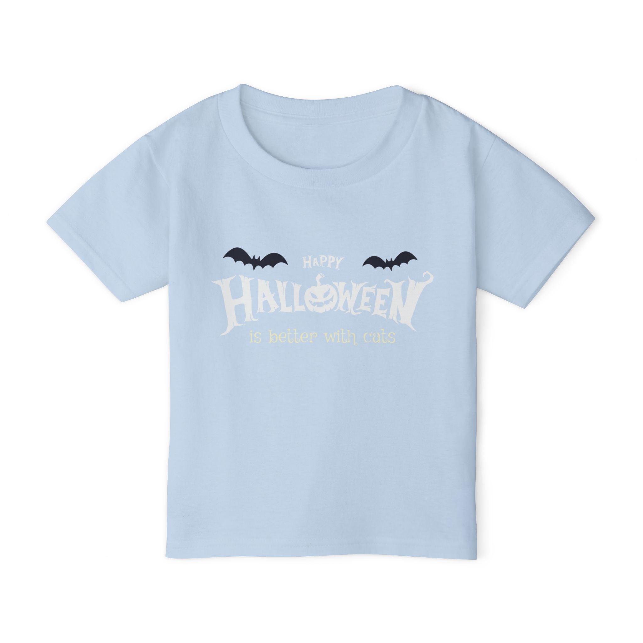 Halloween with Witch's Cats | Heavy Cotton Toddler T-shirt