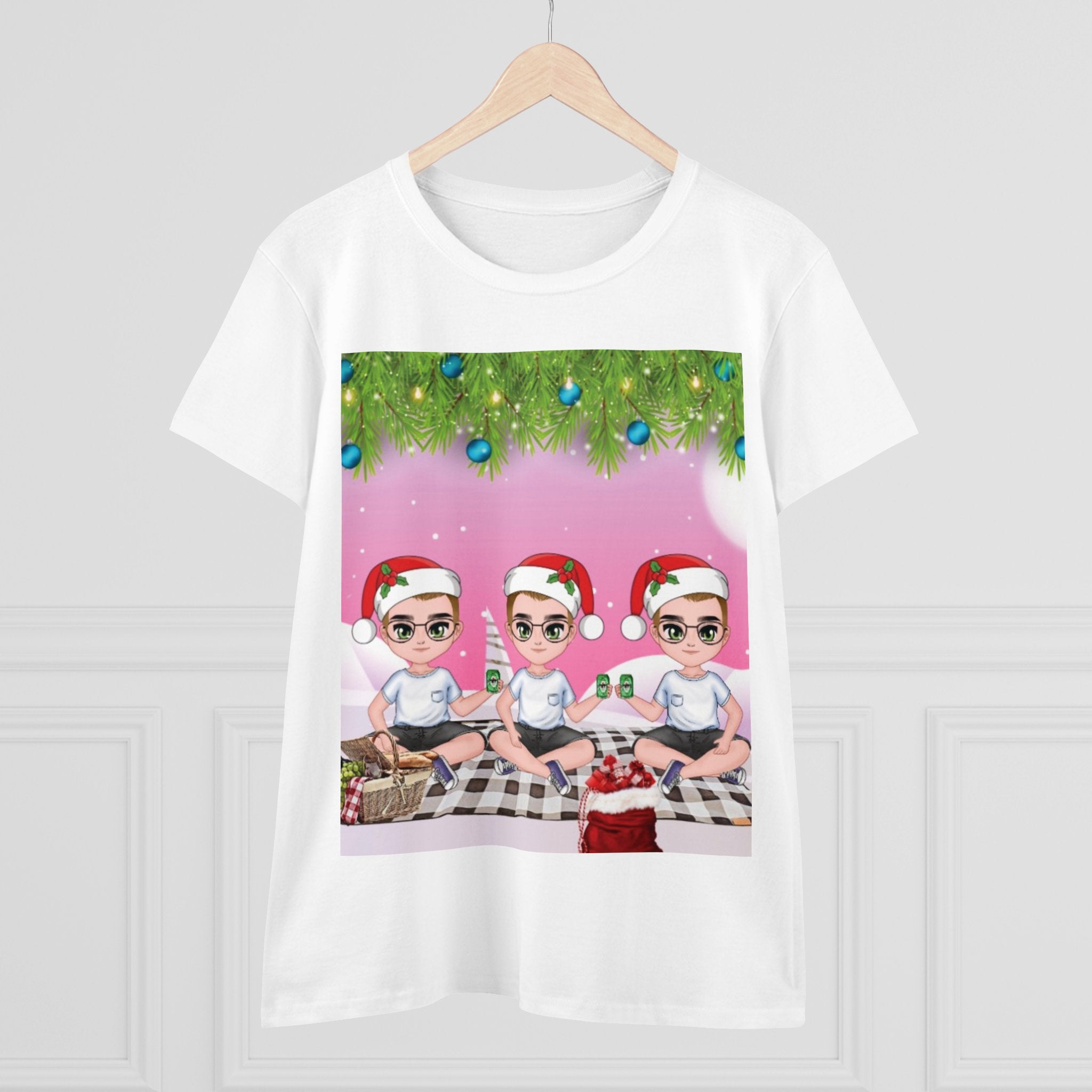 Happy Christmas Day Women's Midweight Cotton Tee