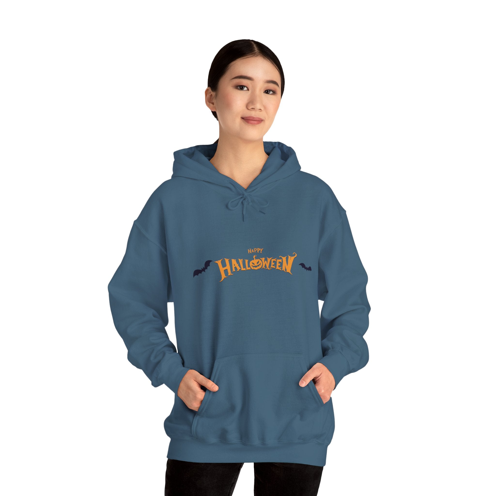 Halloween with Bats | Unisex Heavy Blend Hooded Sweatshirt