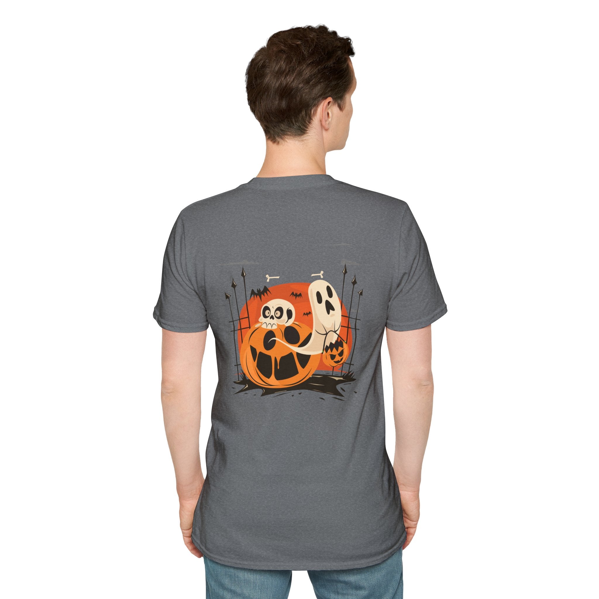Halloween with Pumpkins | Unisex Softstyle T-Shirt