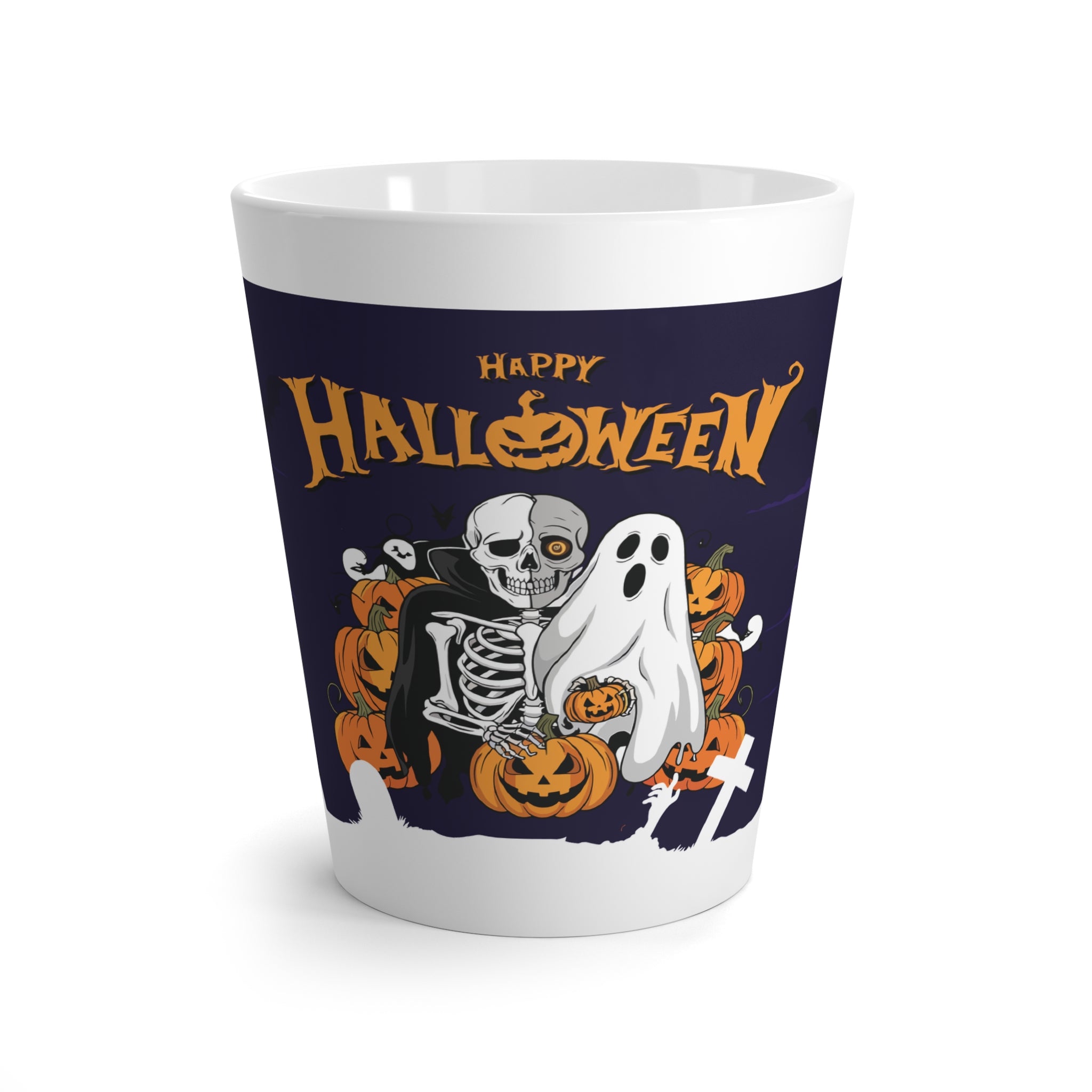 Halloween is Better with Skeleton | Latte Mug