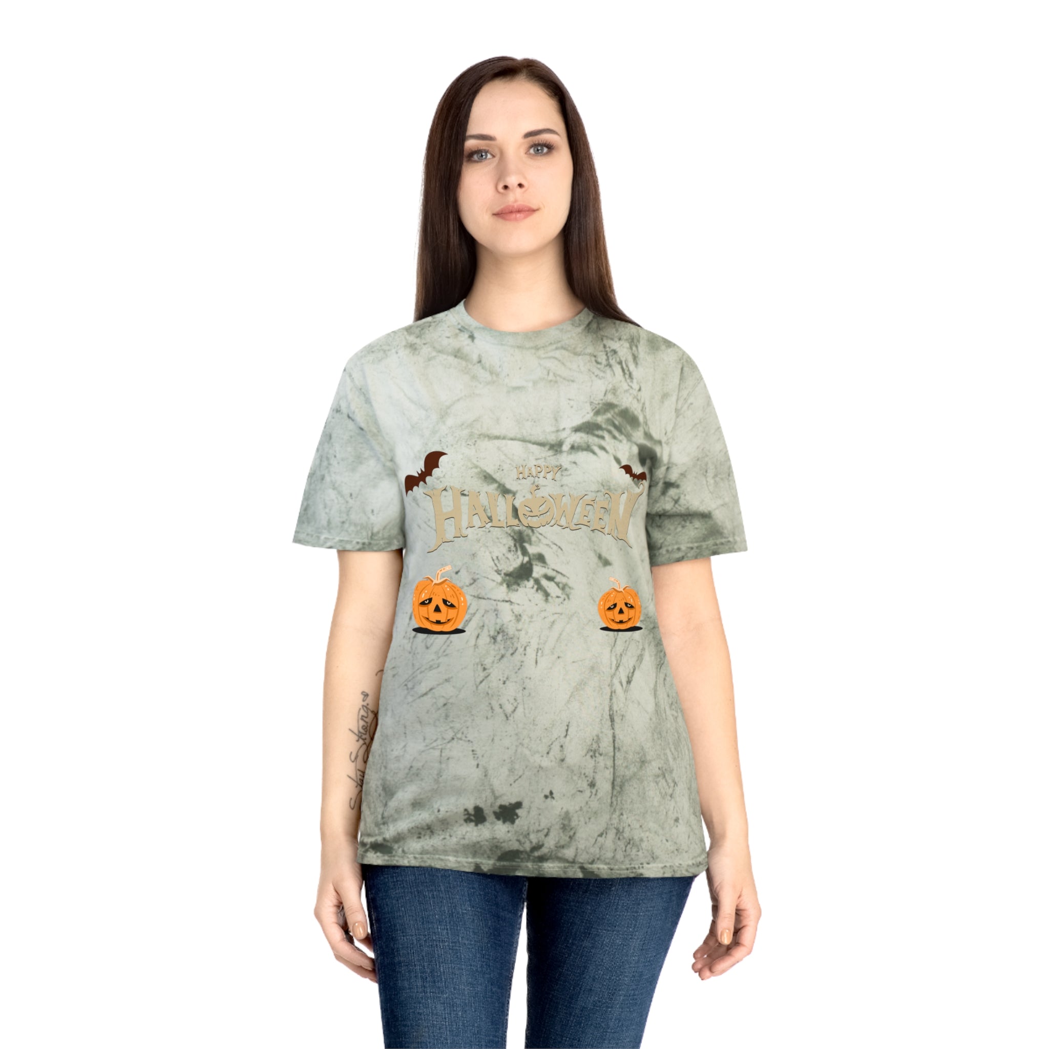 Halloween with Pumpkins | Unisex Color Blast T-Shirt