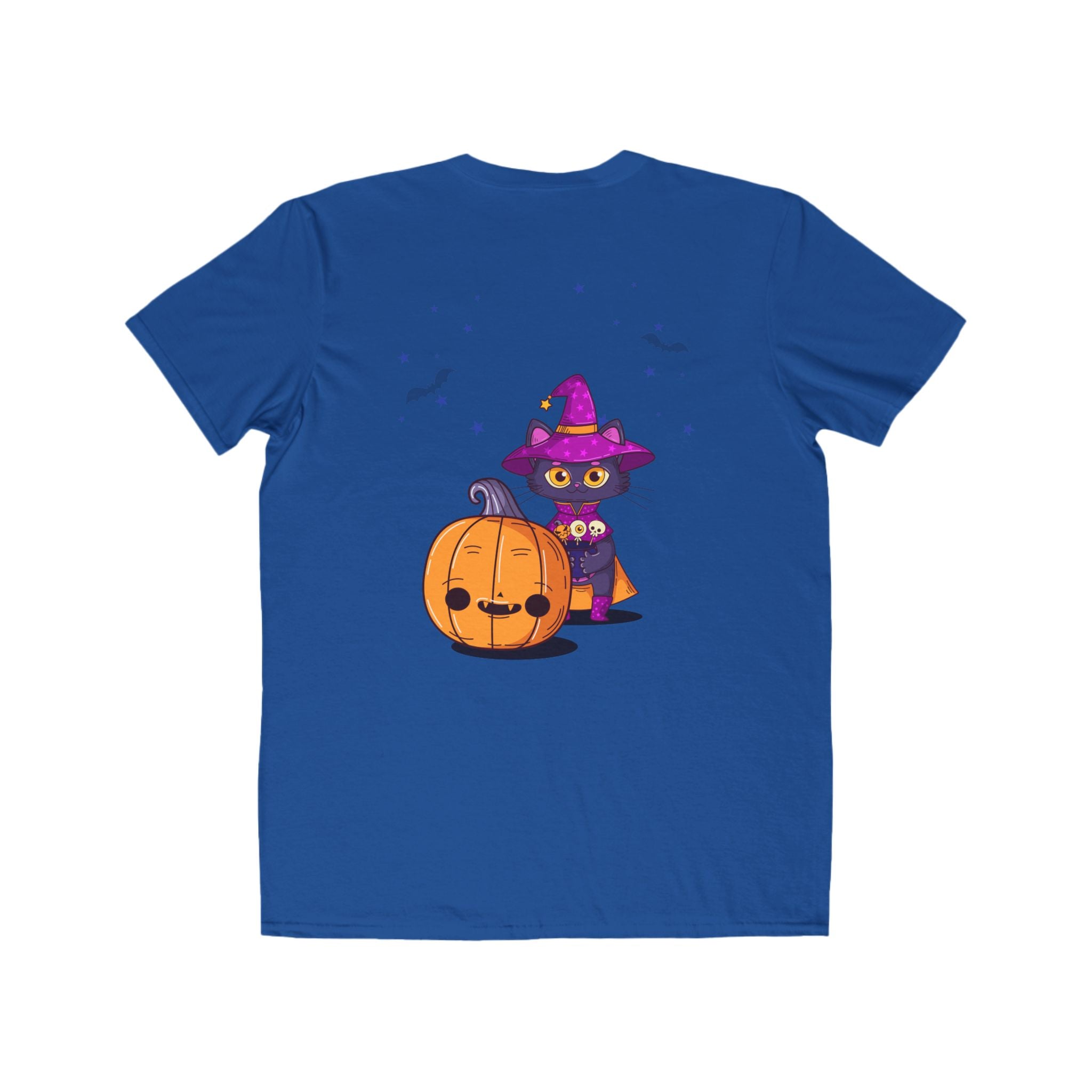 Halloween with Witch's Cats | Men's Lightweight Fashion Tee