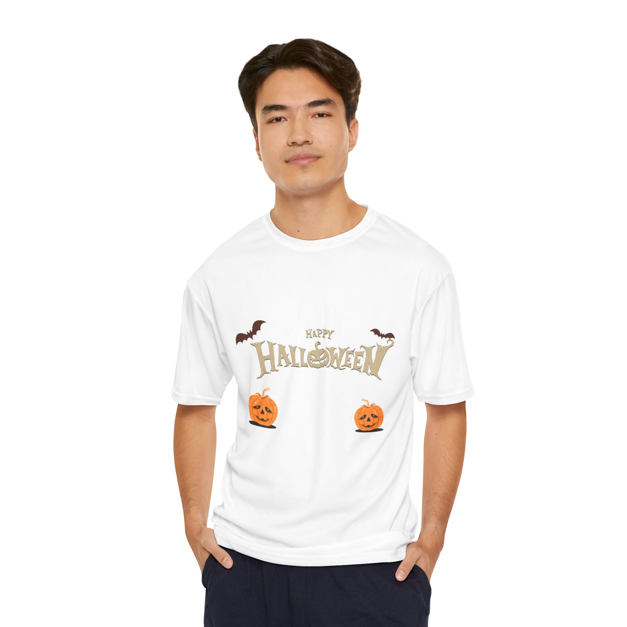 Halloween with Pumpkins | Men's Performance T-Shirt