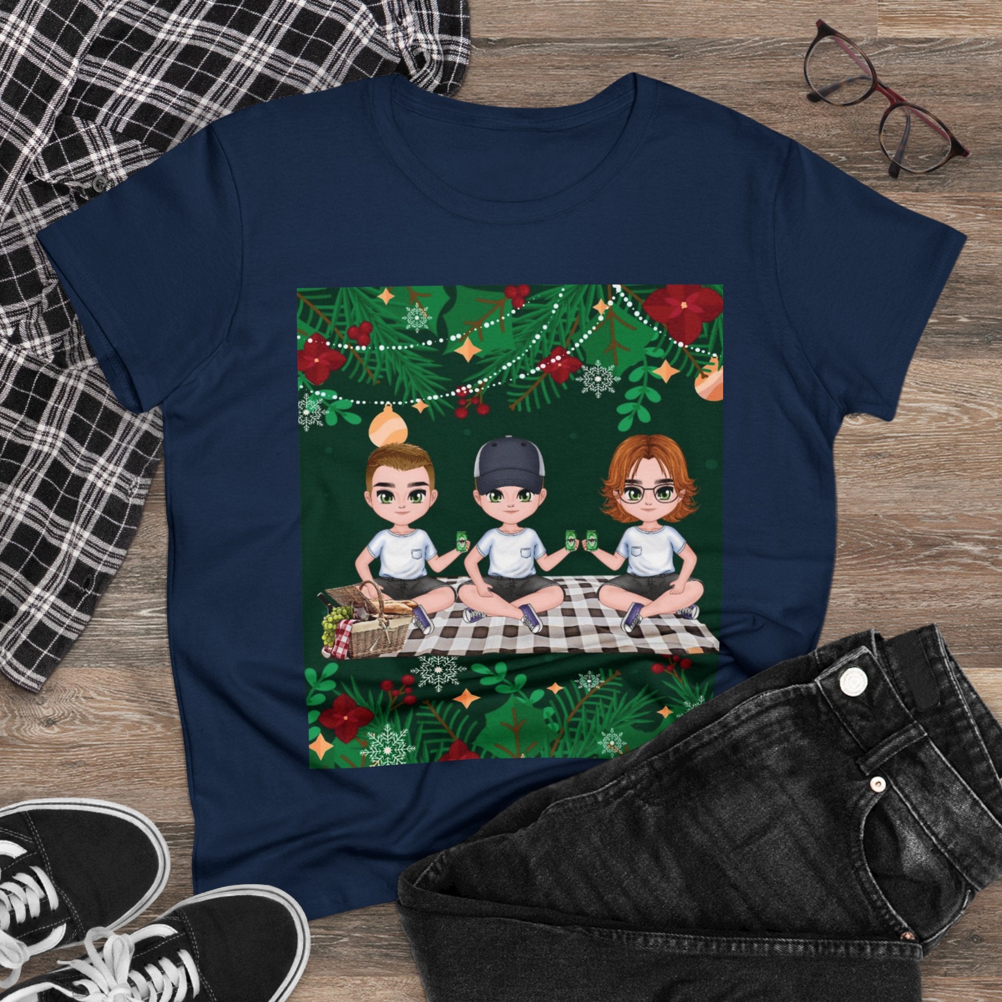 Happy Christmas Day | Women's Midweight Cotton Tee