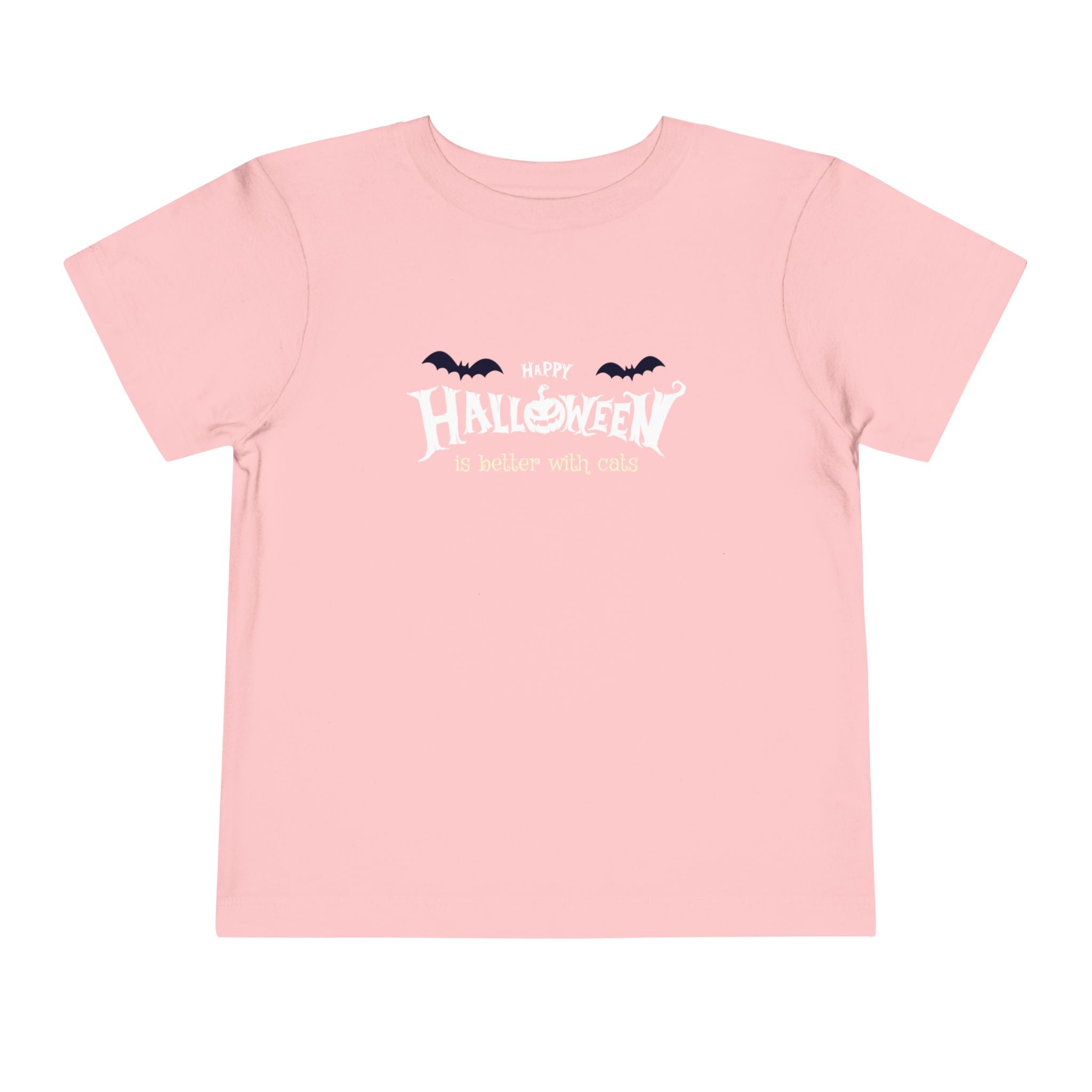 Halloween with Witch's Cats | Toddler Short Sleeve Tee