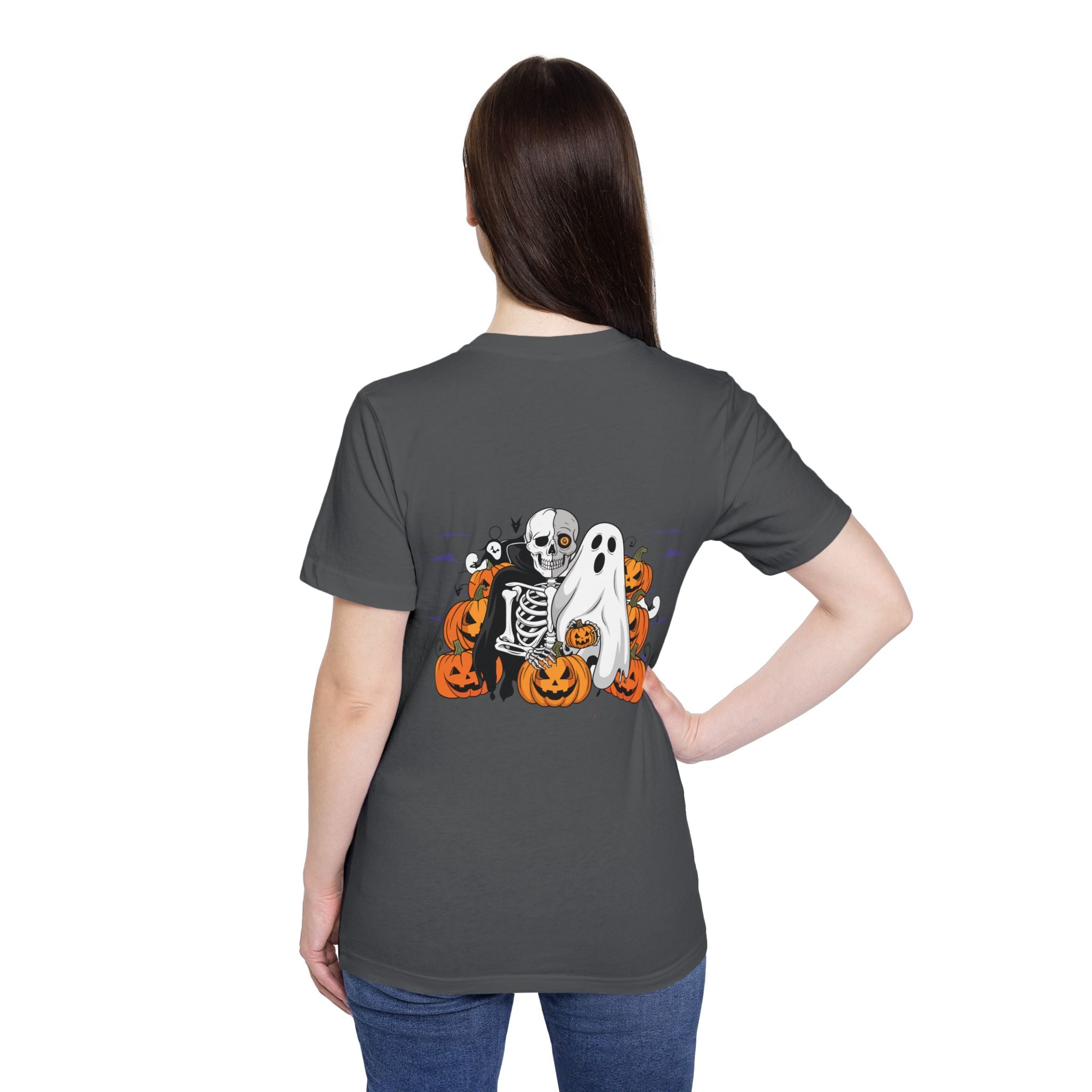 Halloween with Bats | USA-Made Unisex Short-Sleeve Jersey T-Shirt