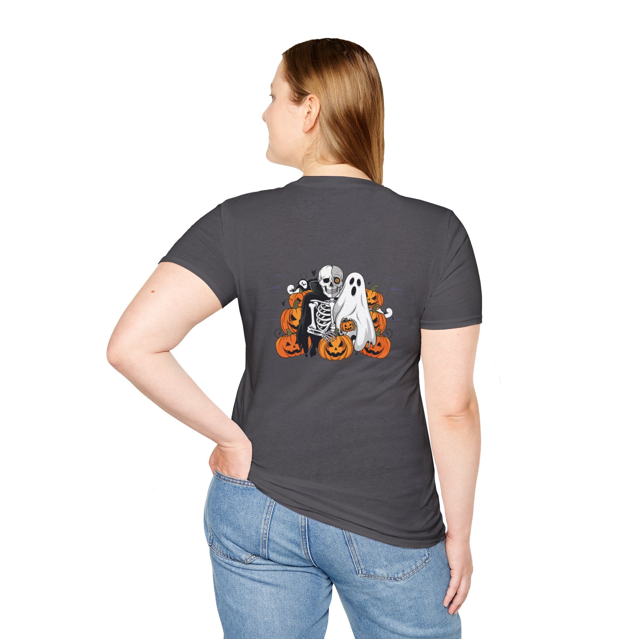 Halloween with Bats | Unisex Softstyle T-Shirt