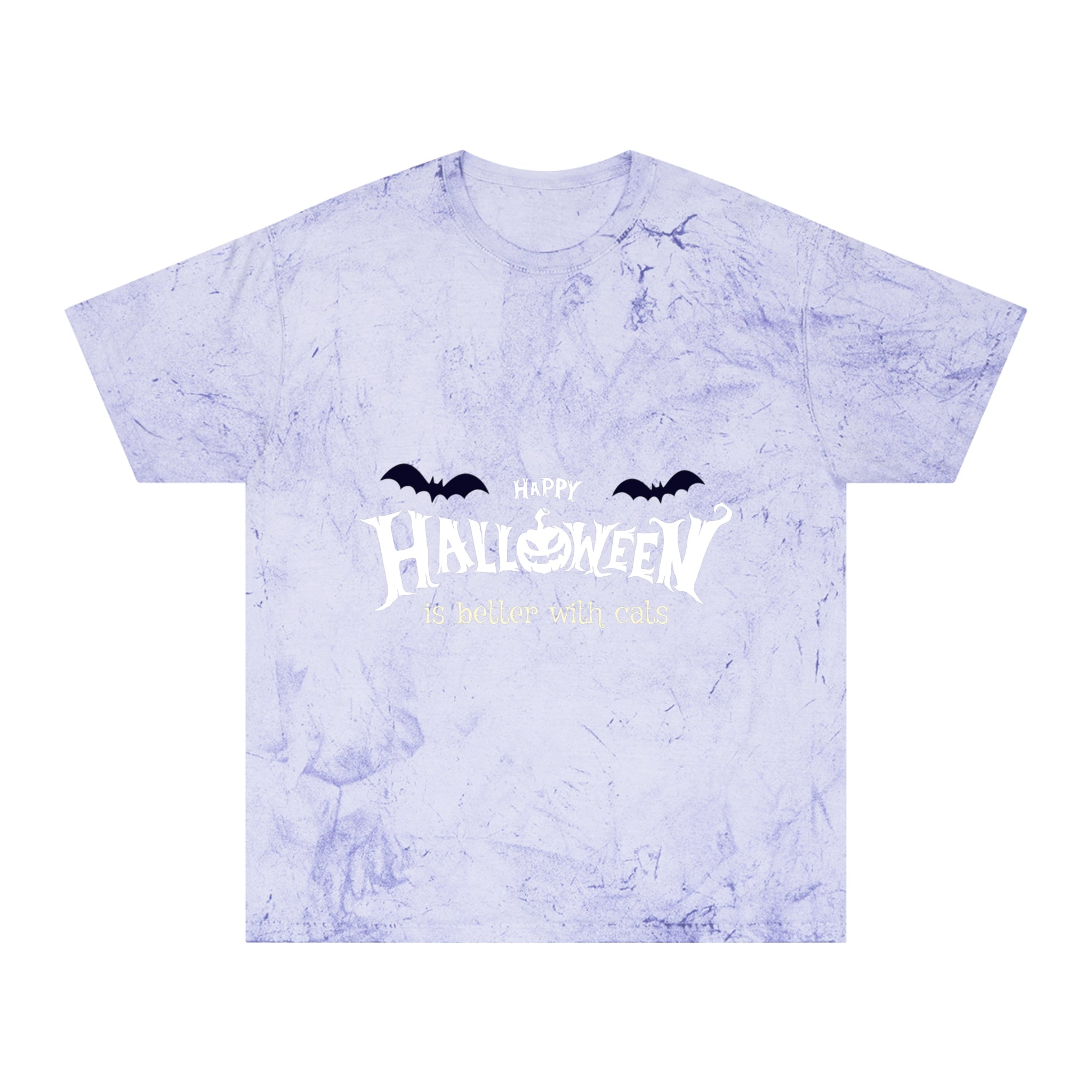 Halloween with Witch's Cats | Unisex Color Blast T-Shirt