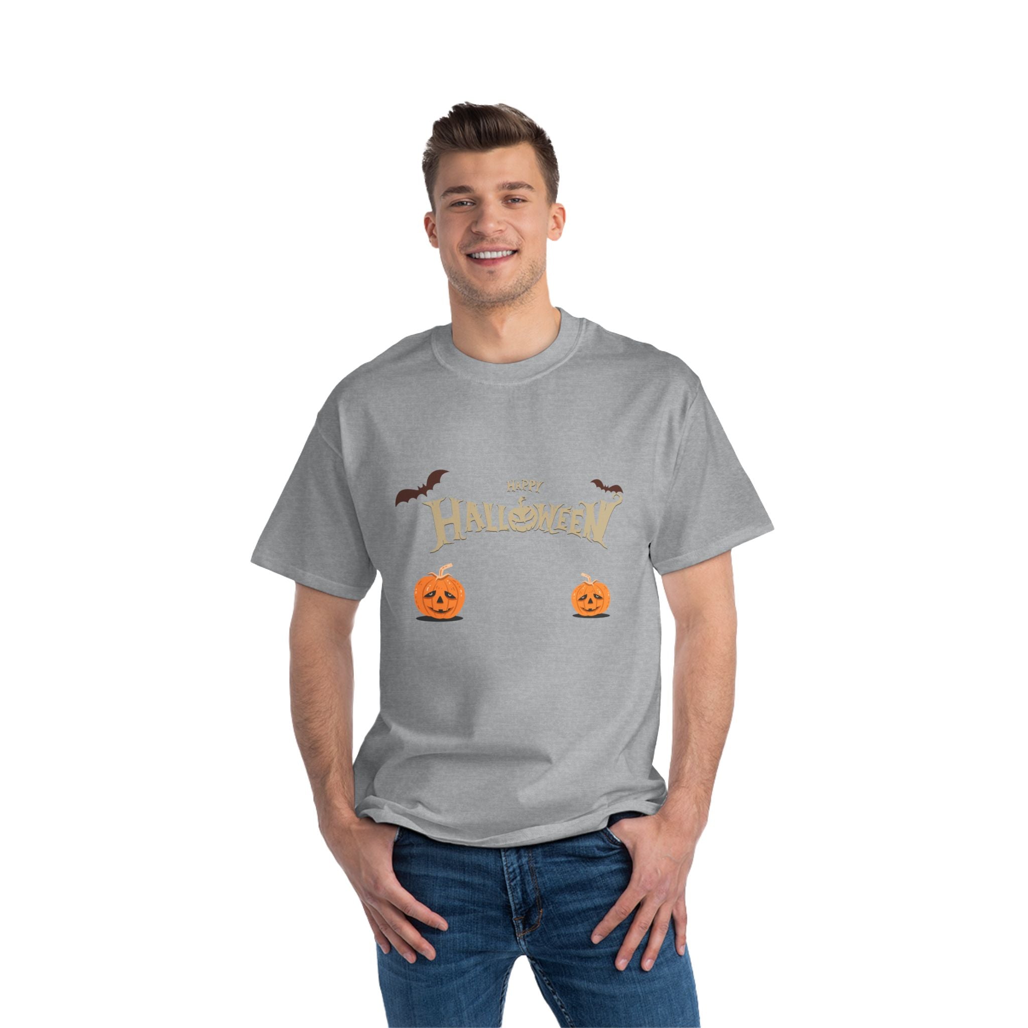 Halloween with Pumpkins | Beefy-T®  Short-Sleeve T-Shirt