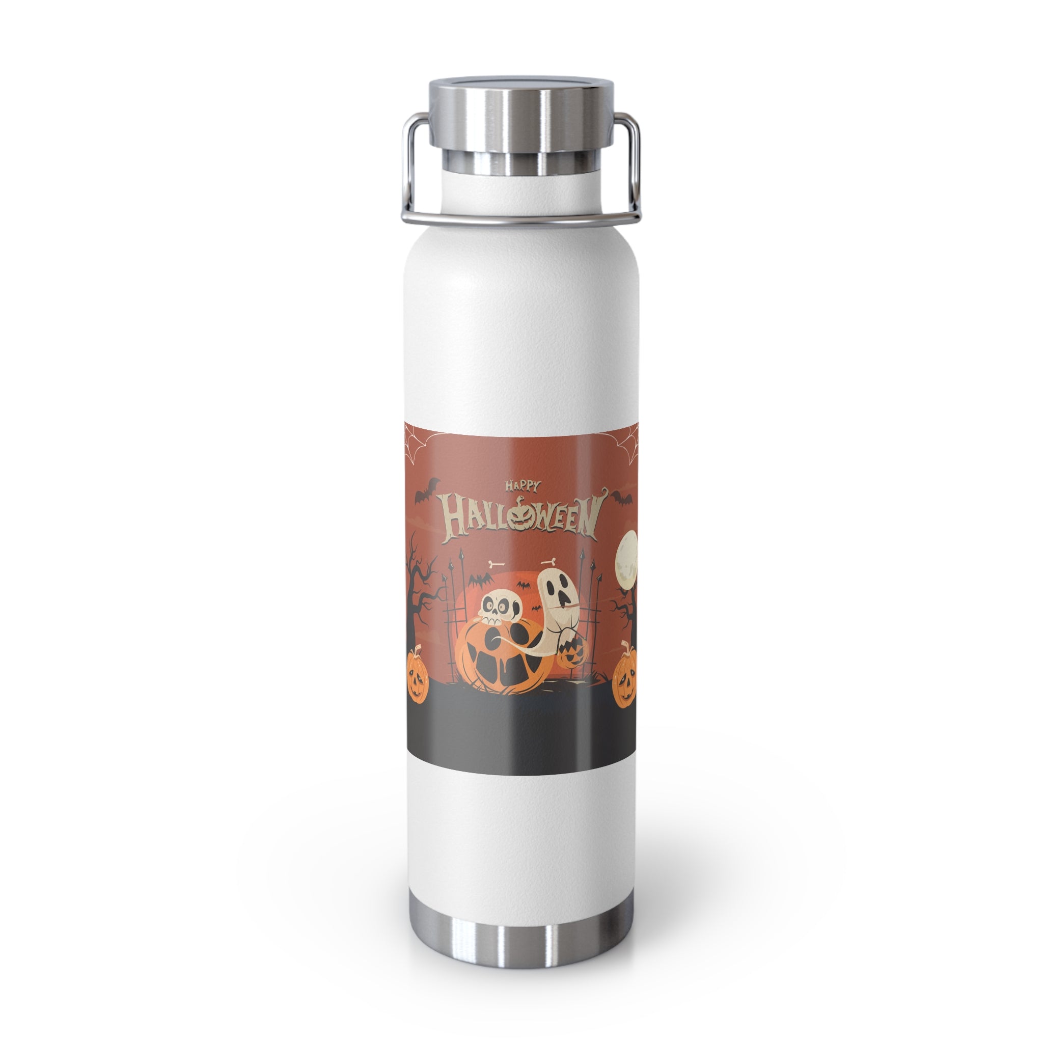 Happy Halloween with Pumpkin | Copper Vacuum Insulated Bottle