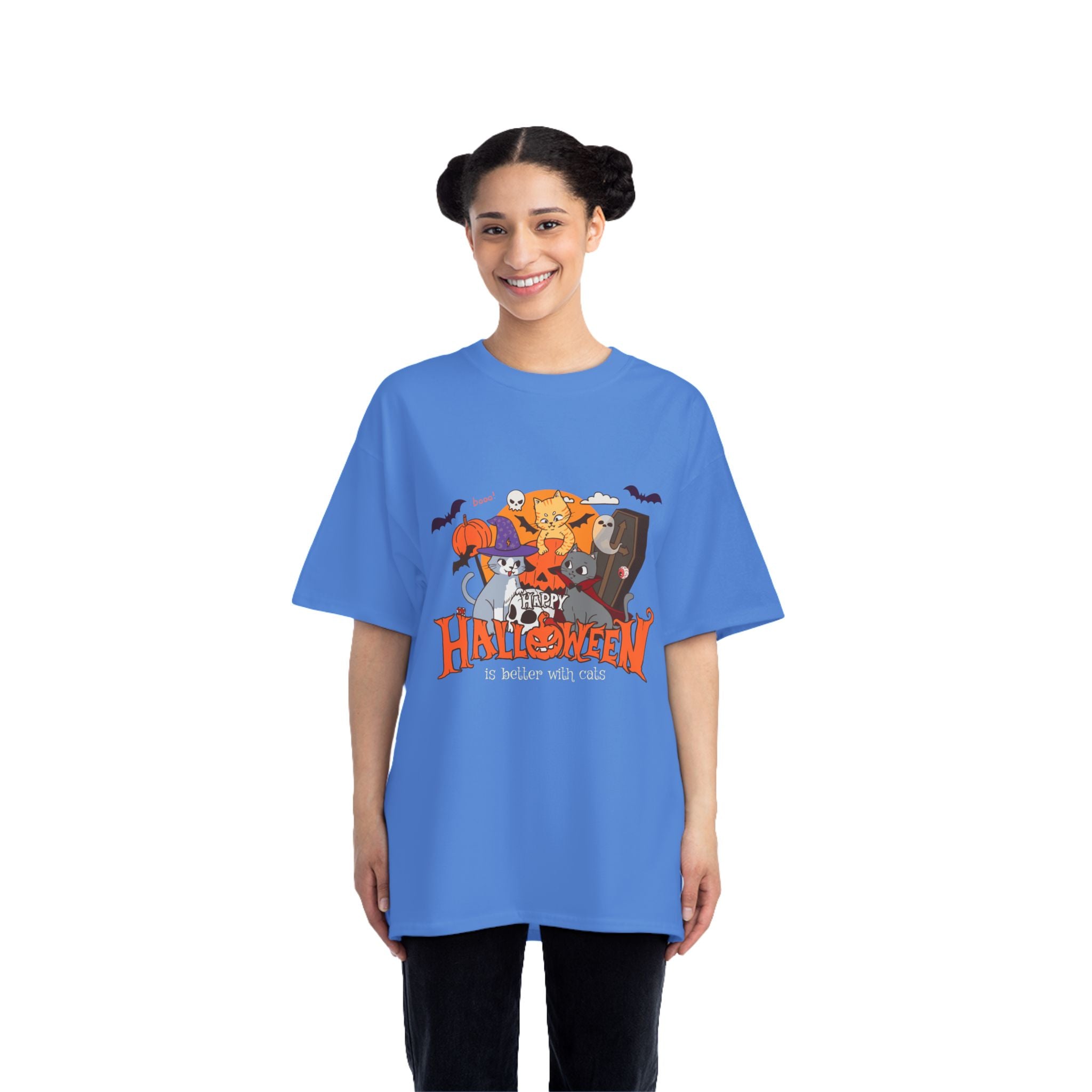 Halloween is Better with Cats | Beefy-T®  Short-Sleeve T-Shirt