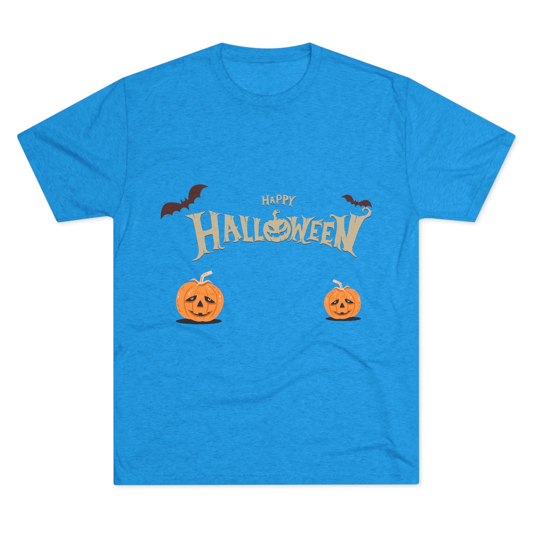 Halloween with Pumpkins | Unisex Tri-Blend Crew Tee