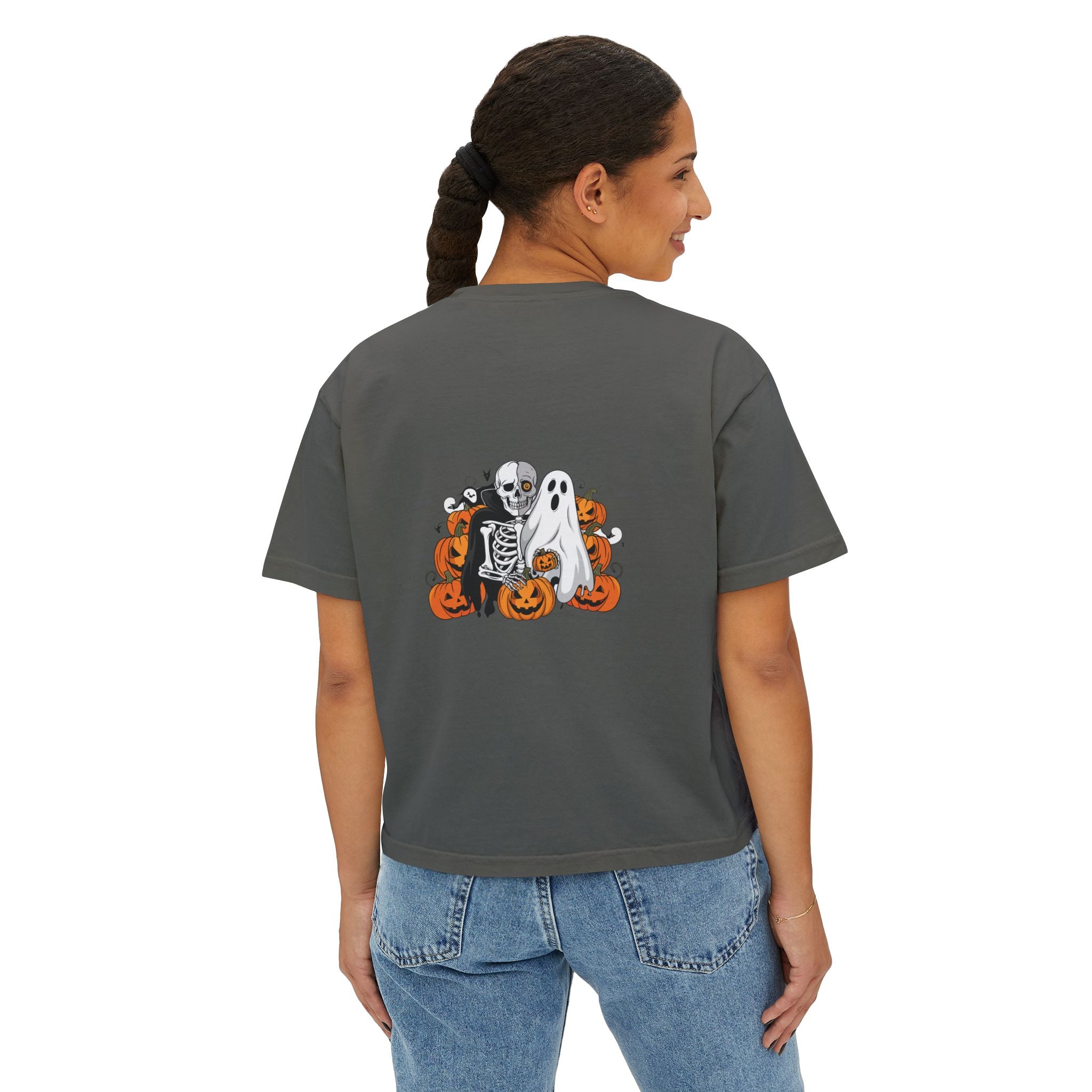Halloween with Bats | Women's Boxy Tee