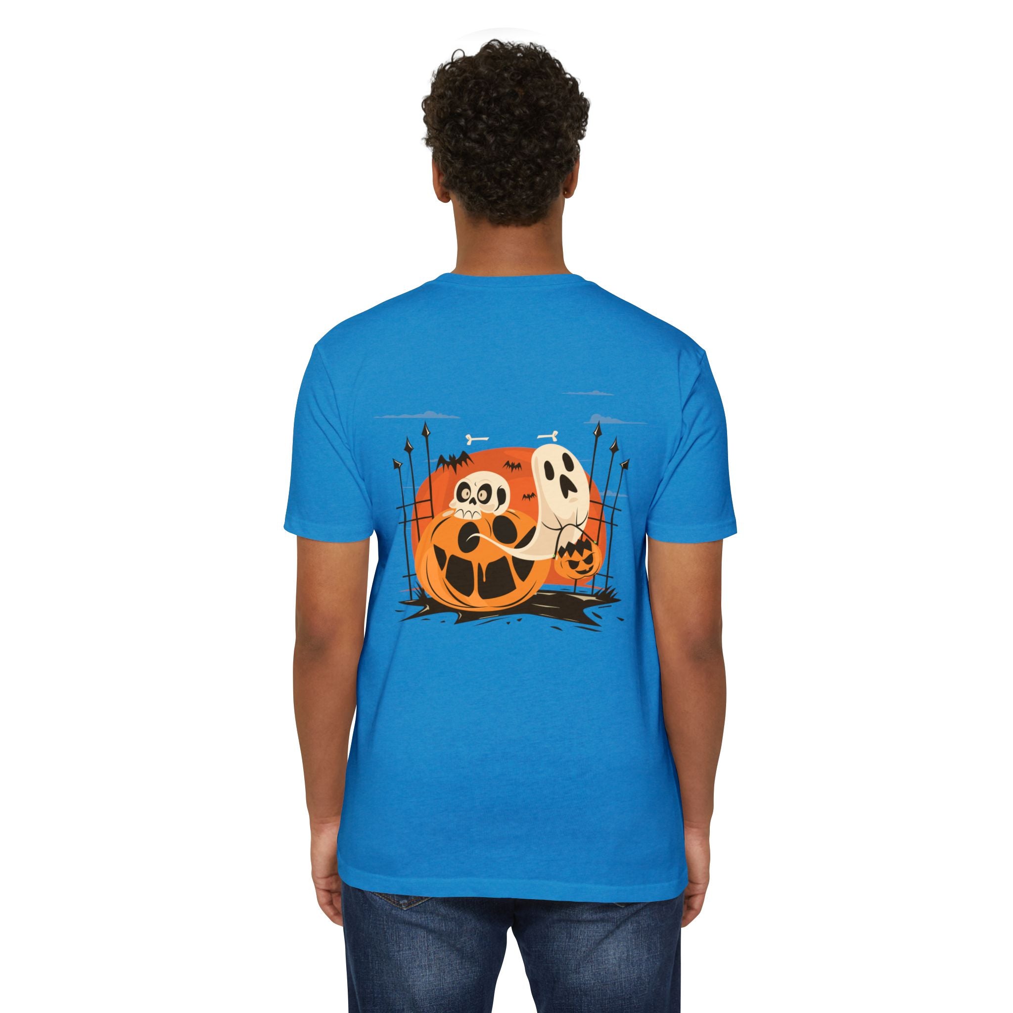 Halloween with Pumpkins | Unisex CVC Jersey T-shirt