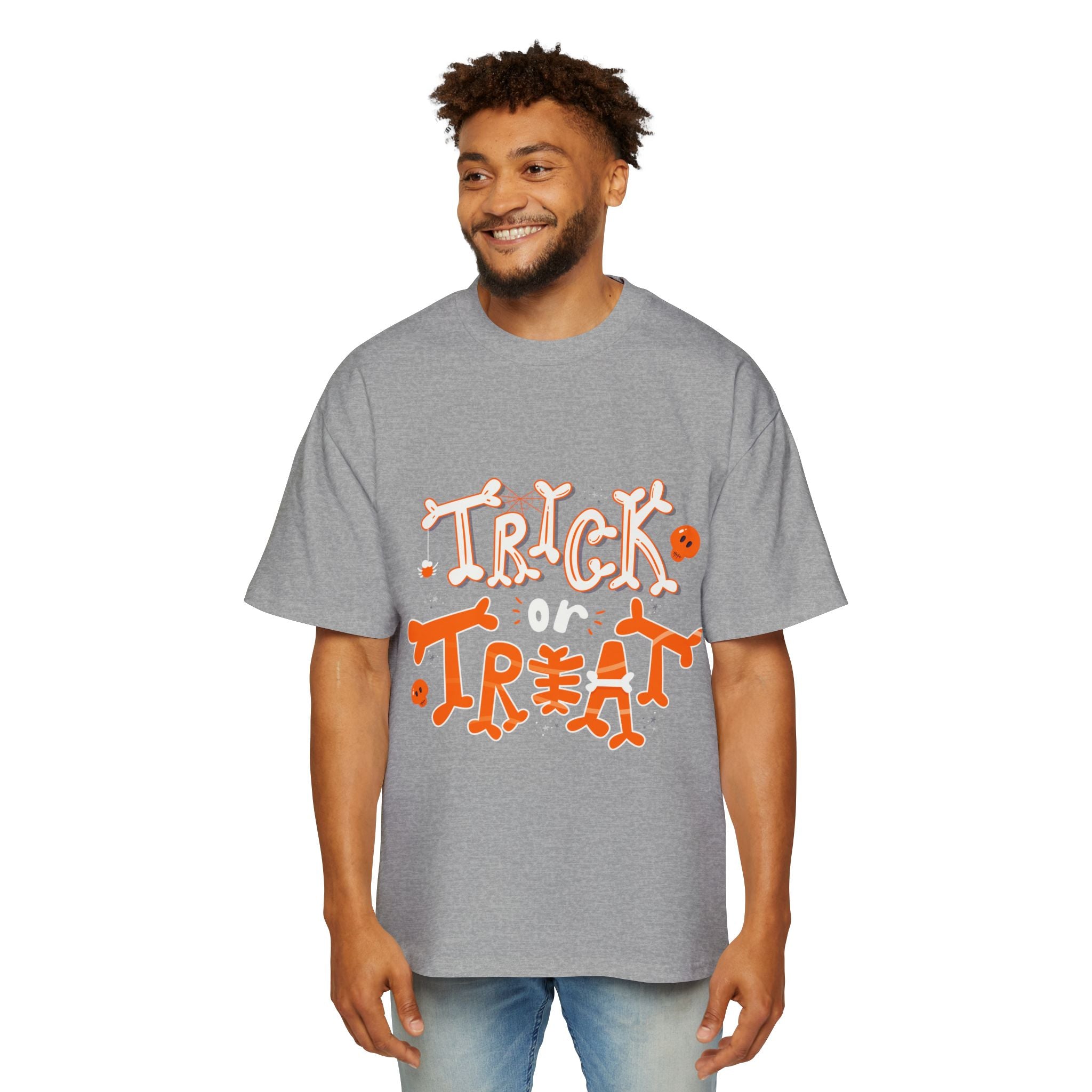 Halloween Trick or Treat | Men's Heavy Oversized Tee
