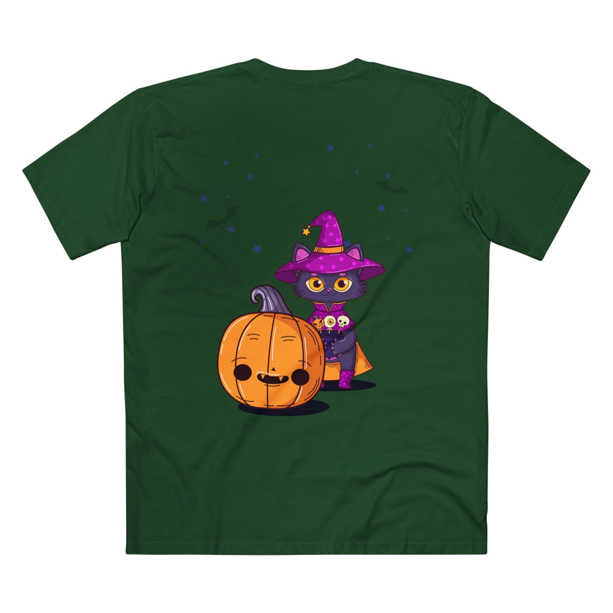 Halloween with Witch's Cats | Men's Staple Tee