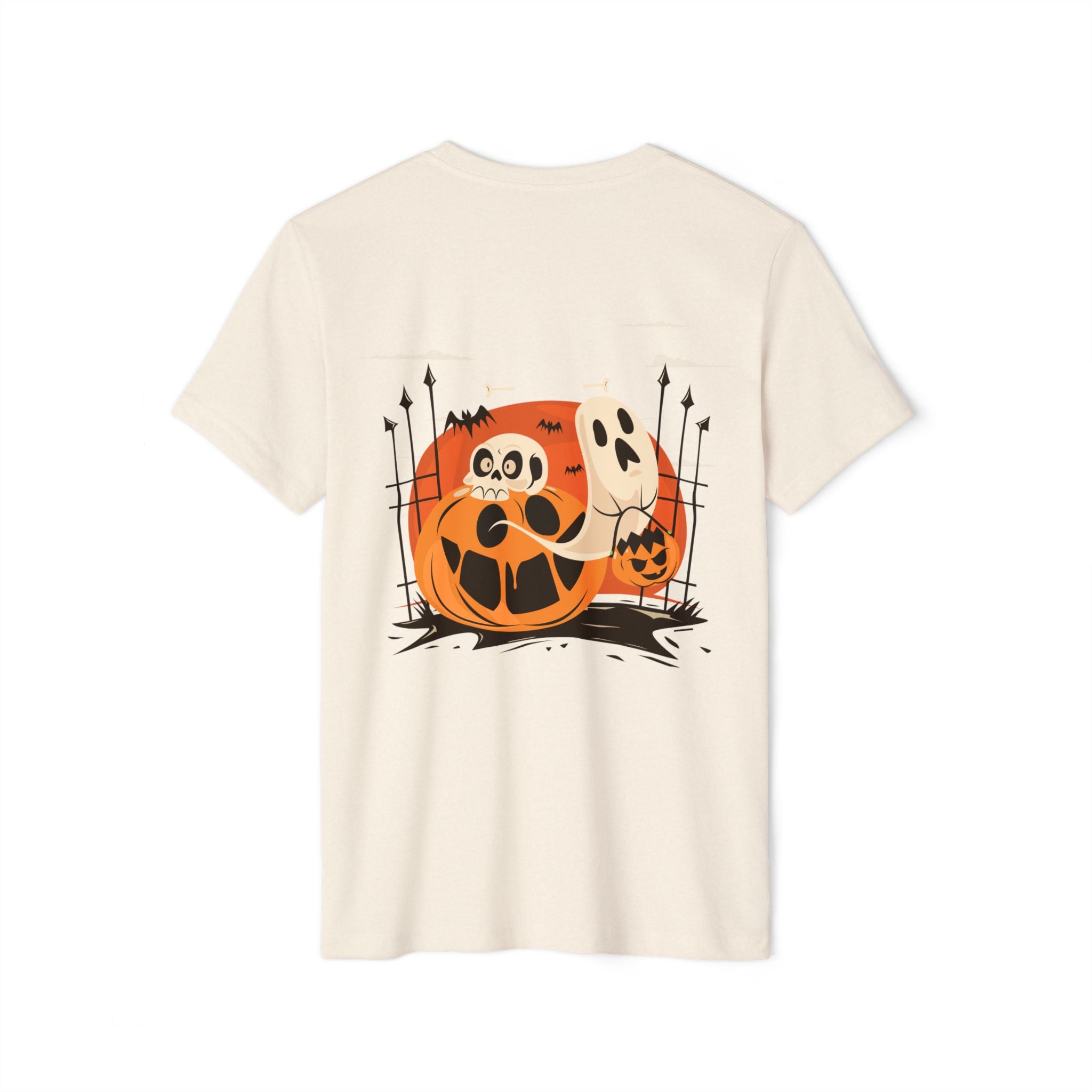 Halloween with Pumpkins | Unisex Recycled Organic T-Shirt