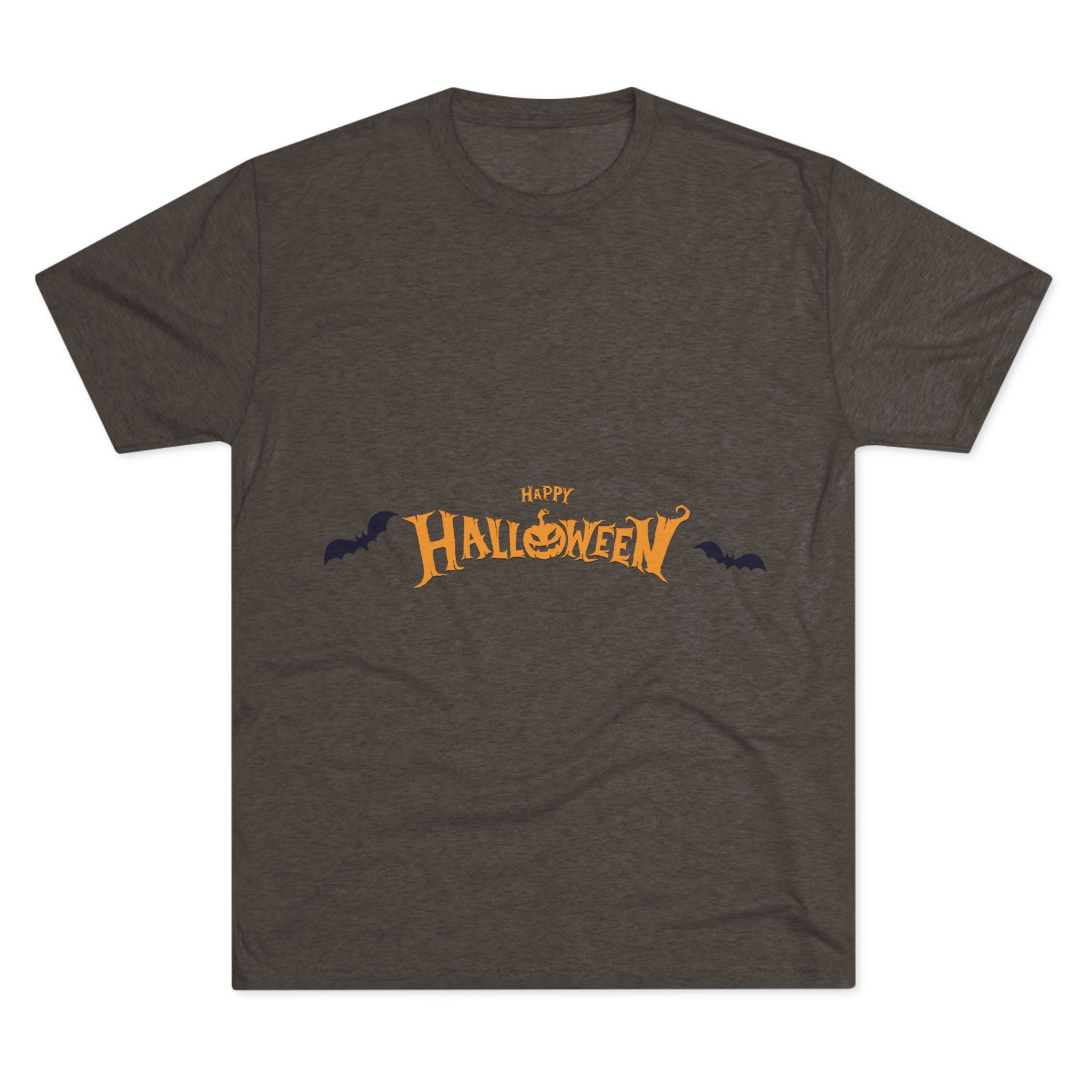 Halloween with Bats | Unisex Tri-Blend Crew Tee