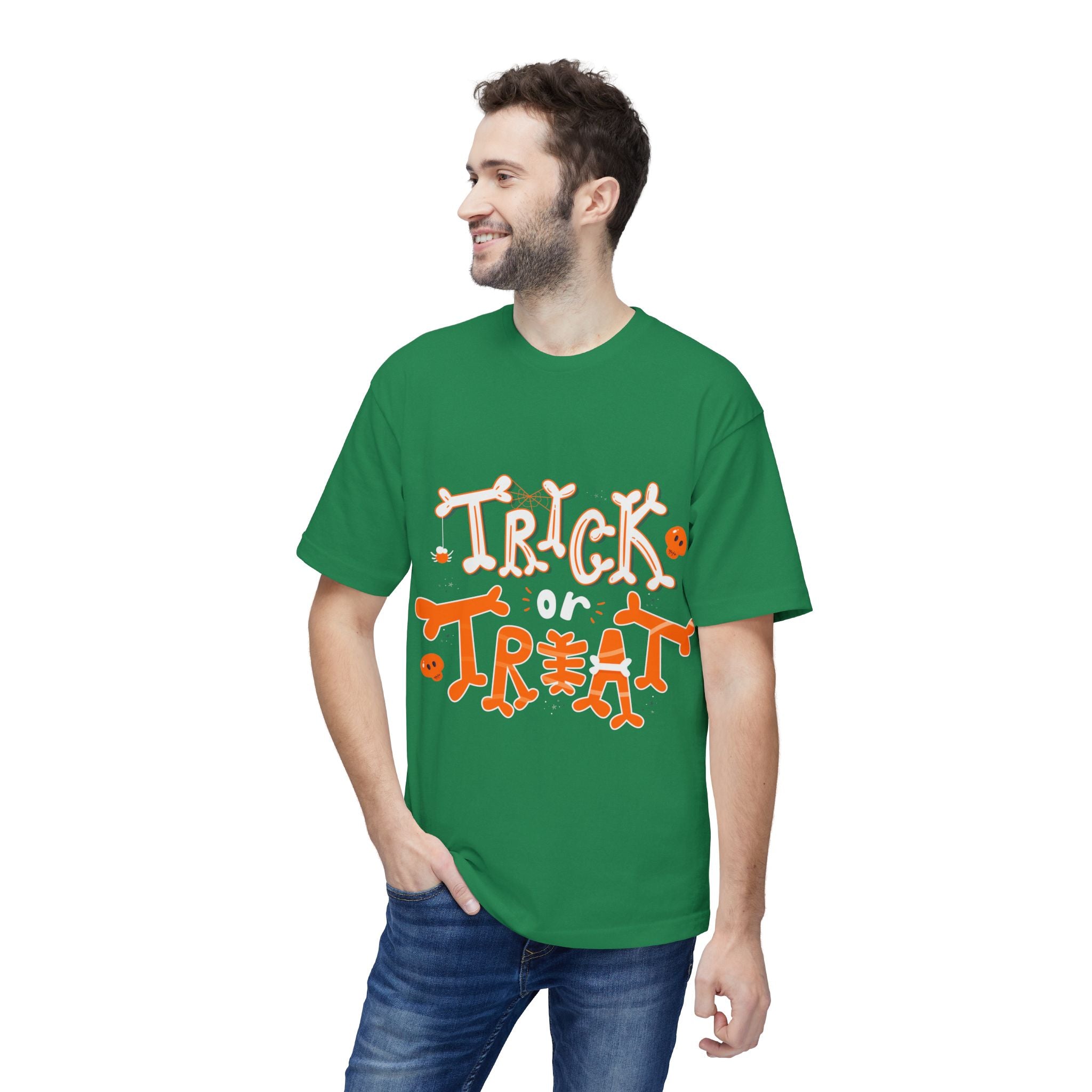 Halloween Trick or Treat | Unisex Midweight T-shirt, Made in US