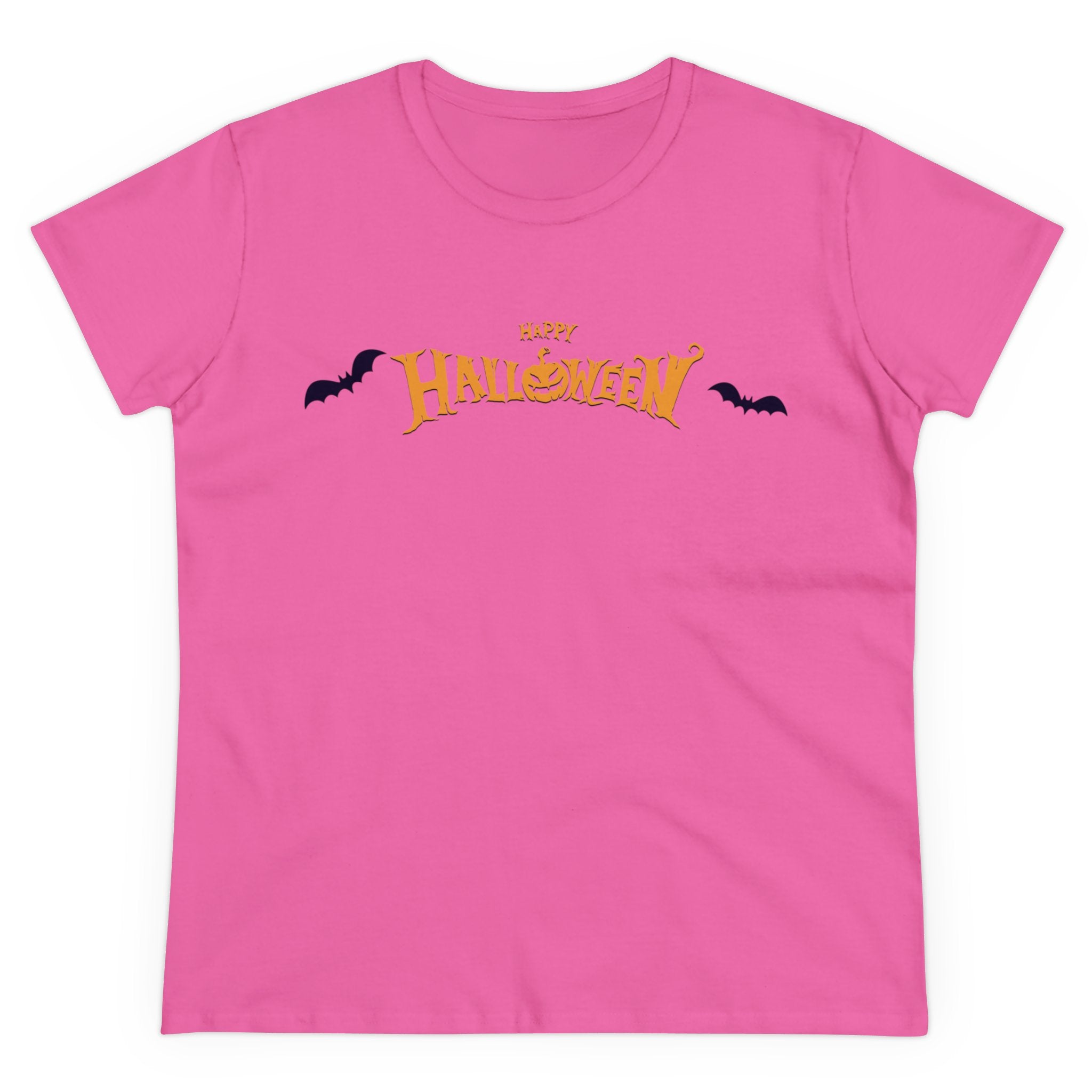 Halloween with Bats | Women's Midweight Cotton Tee