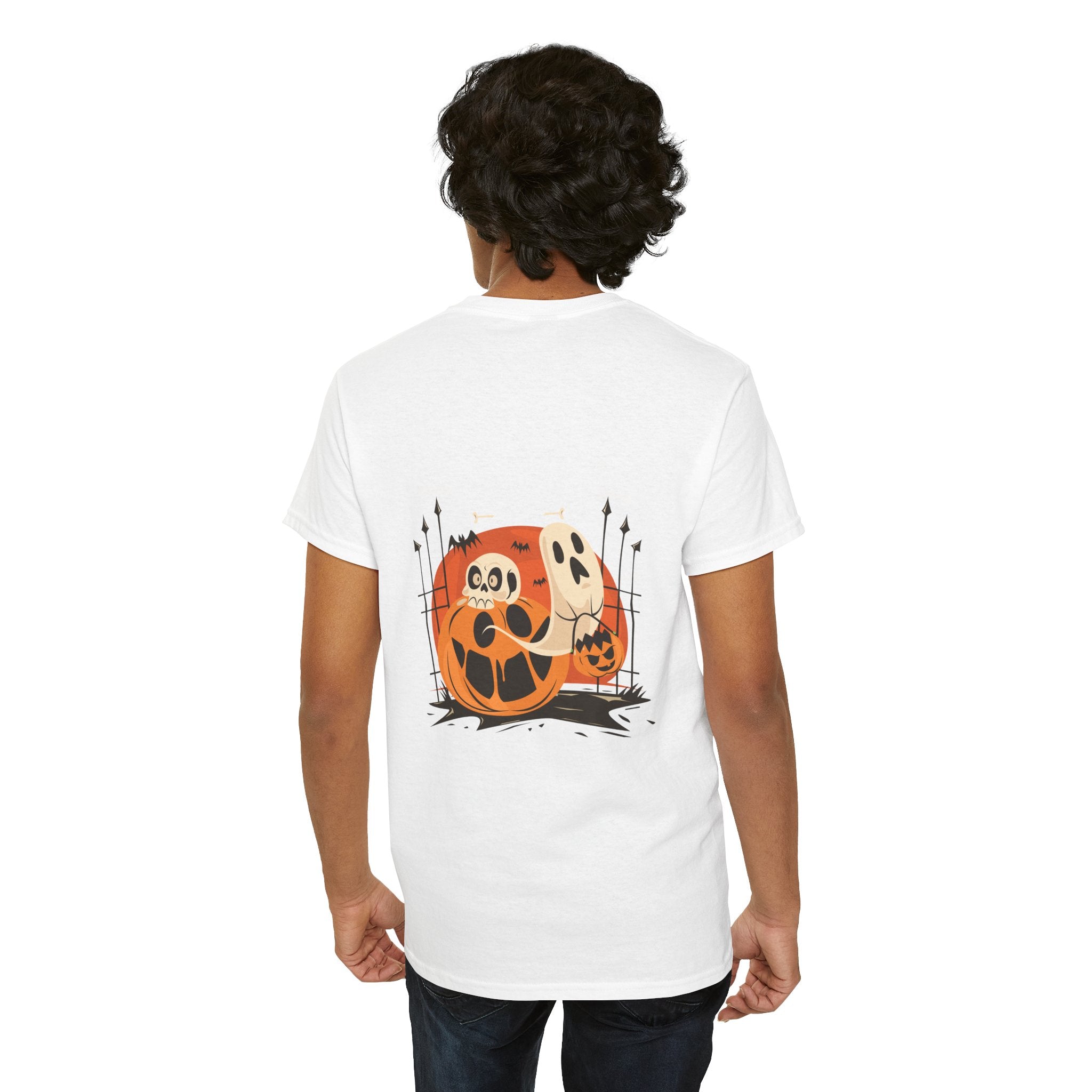 Halloween with Pumpkin | Unisex Heavy Cotton Tee
