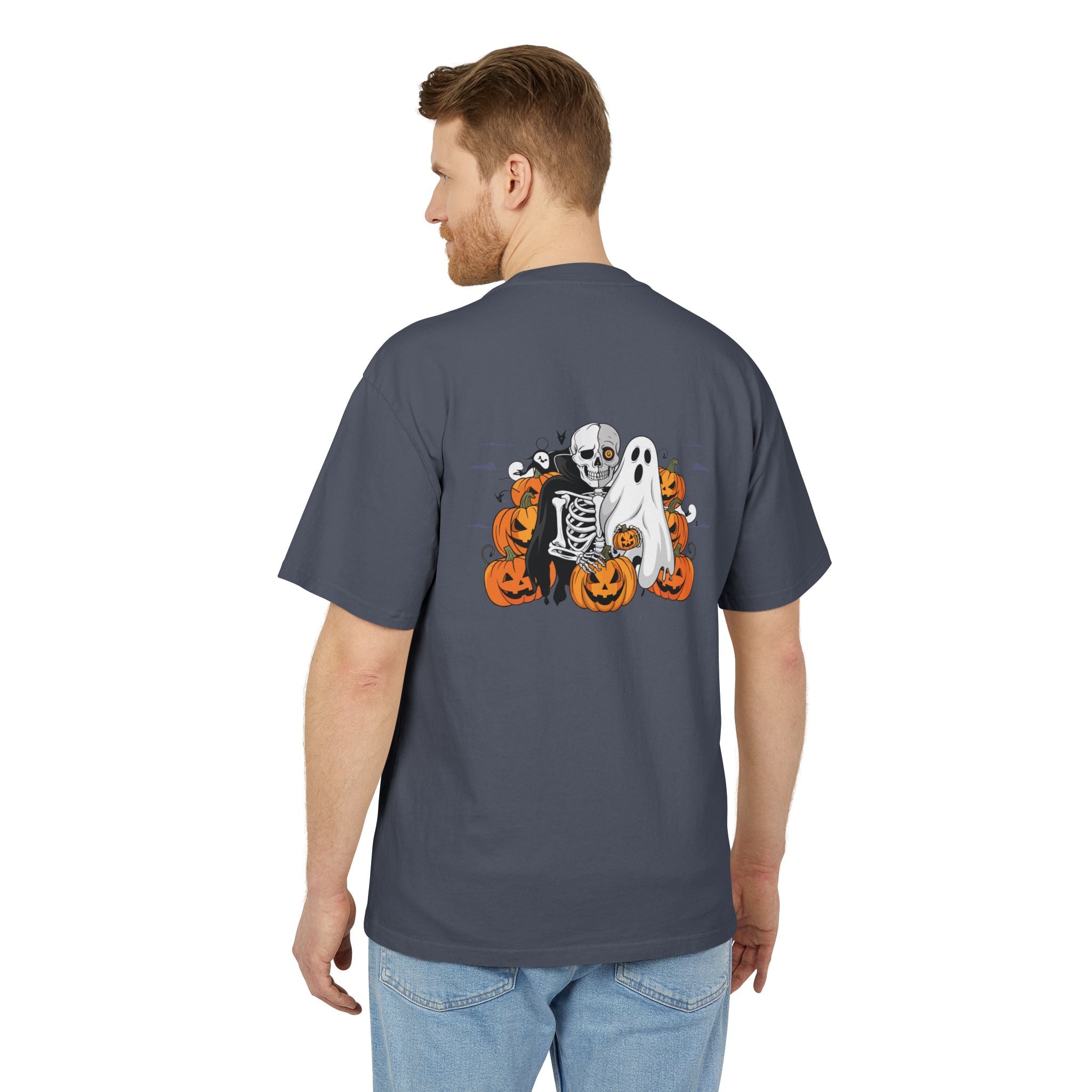 Halloween with Bats | Unisex Heavy Faded Tee