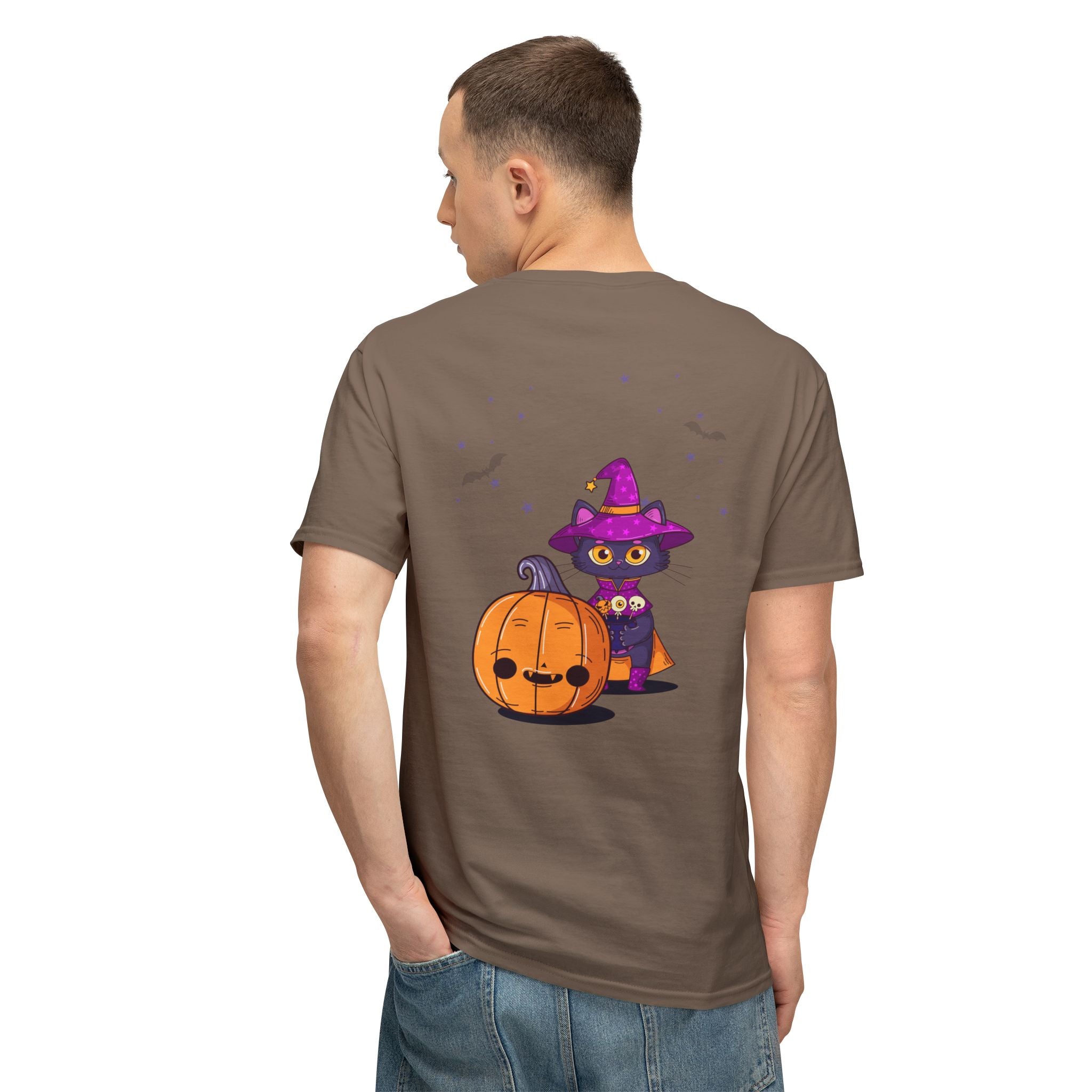 Halloween with Witch's Cats | Unisex HD Cotton™ T-shirt