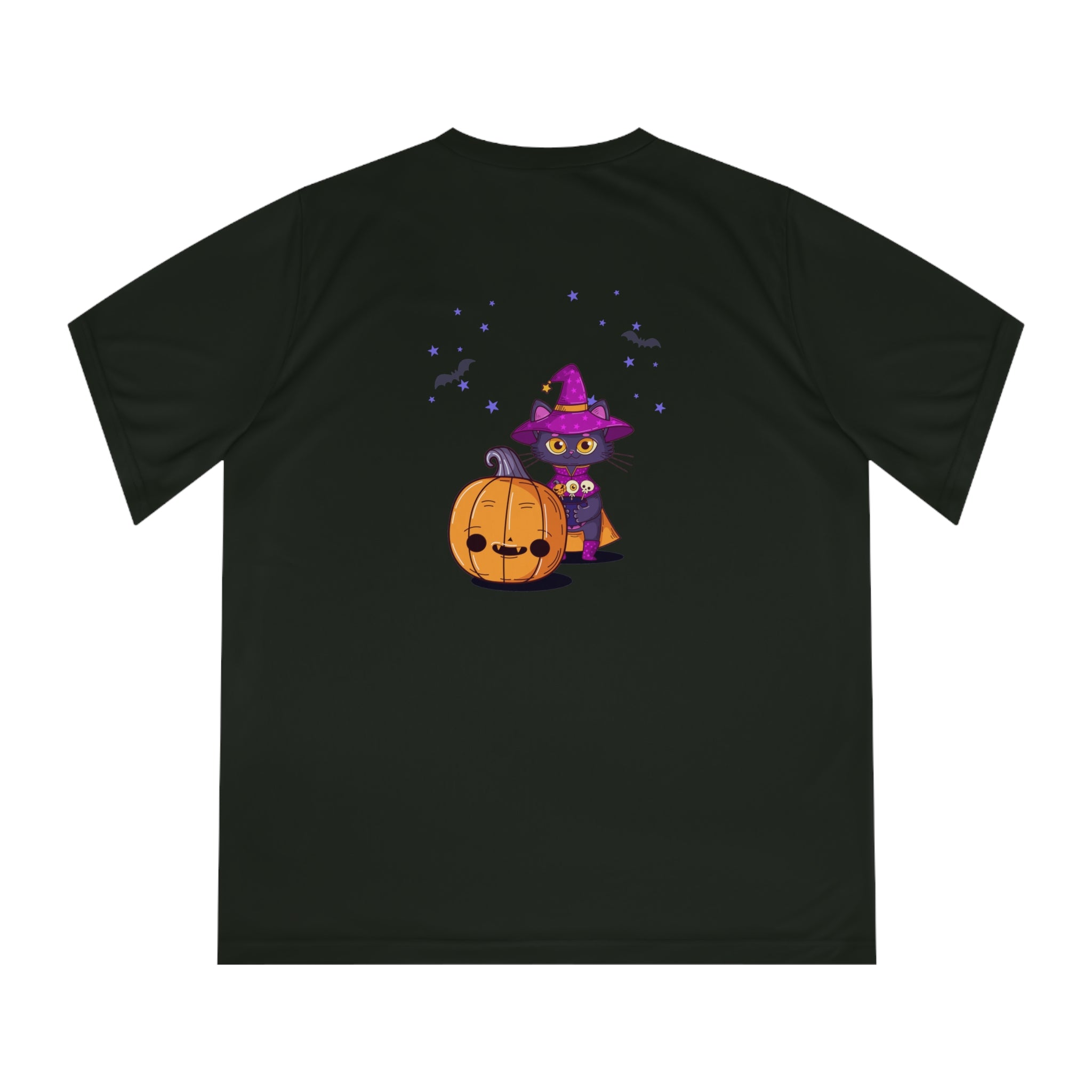 Halloween with Witch's Cats | Women's Performance V-Neck T-Shirt