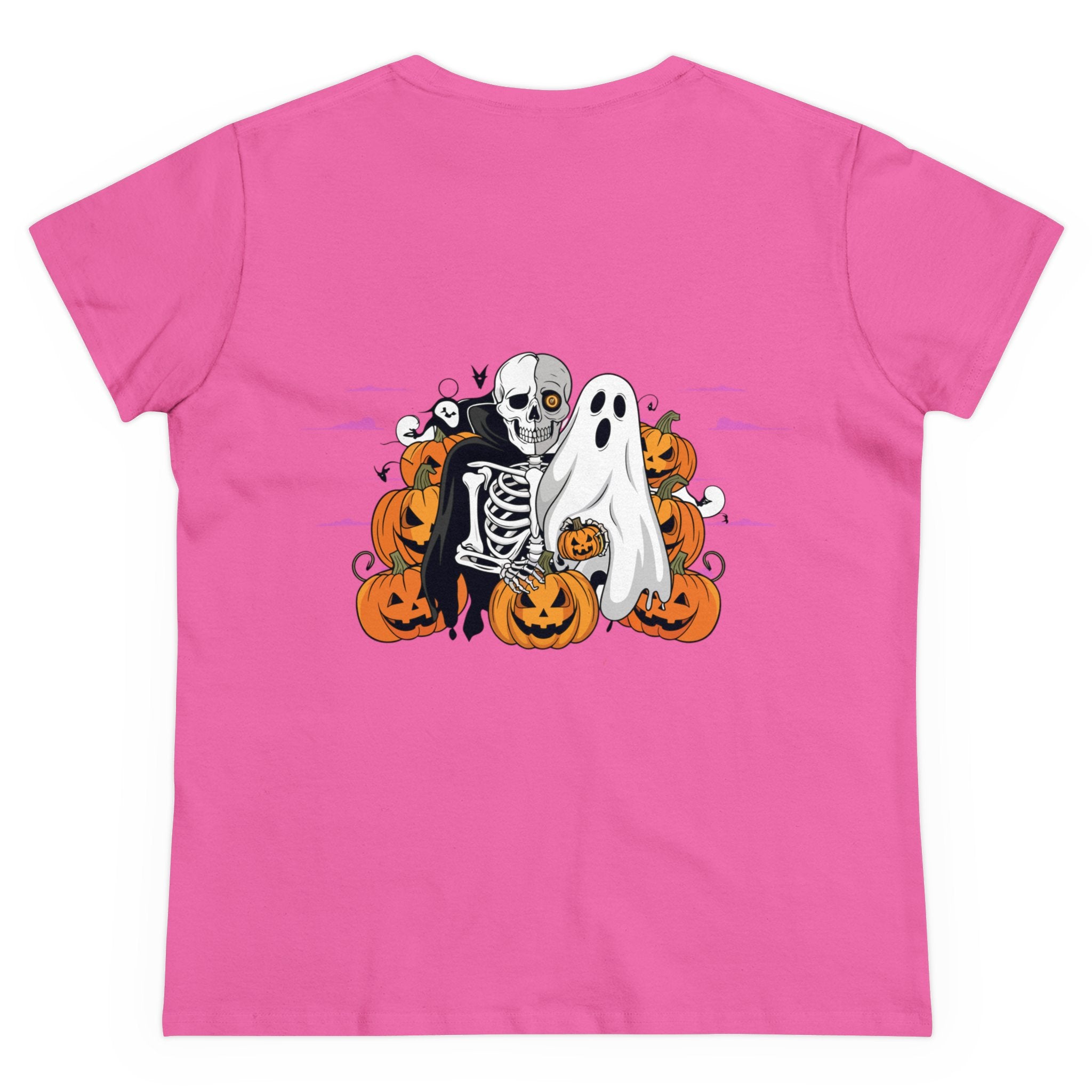 Halloween with Bats | Women's Midweight Cotton Tee