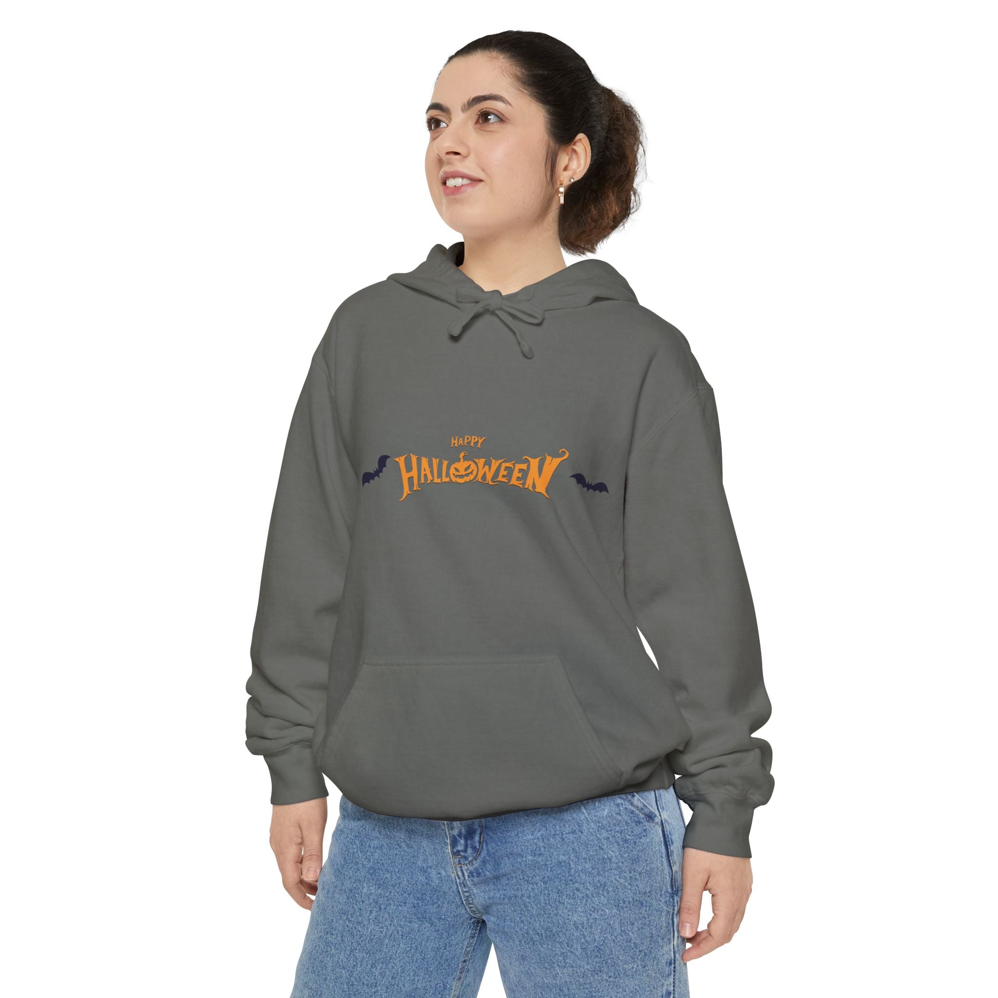 Halloween with Bats | Unisex Garment-Dyed Hoodie