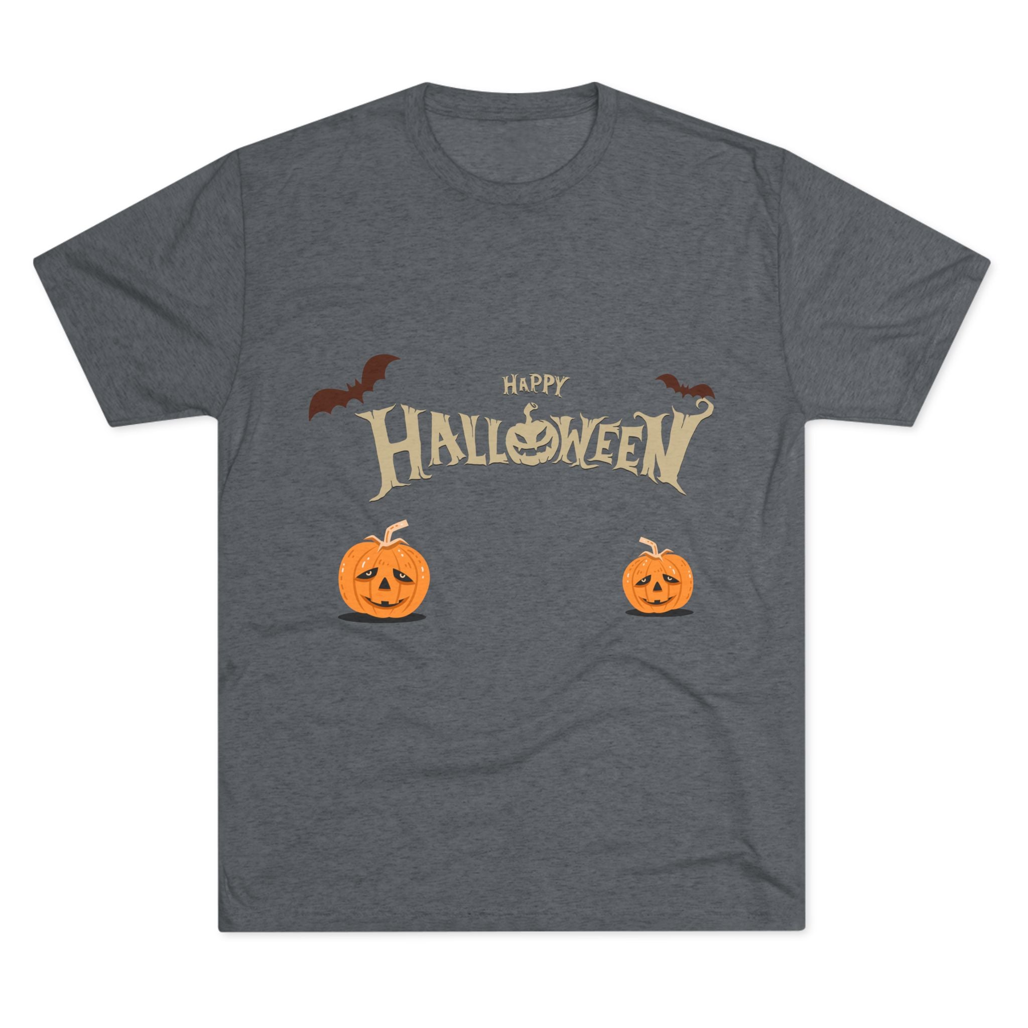 Halloween with Pumpkins | Unisex Tri-Blend Crew Tee