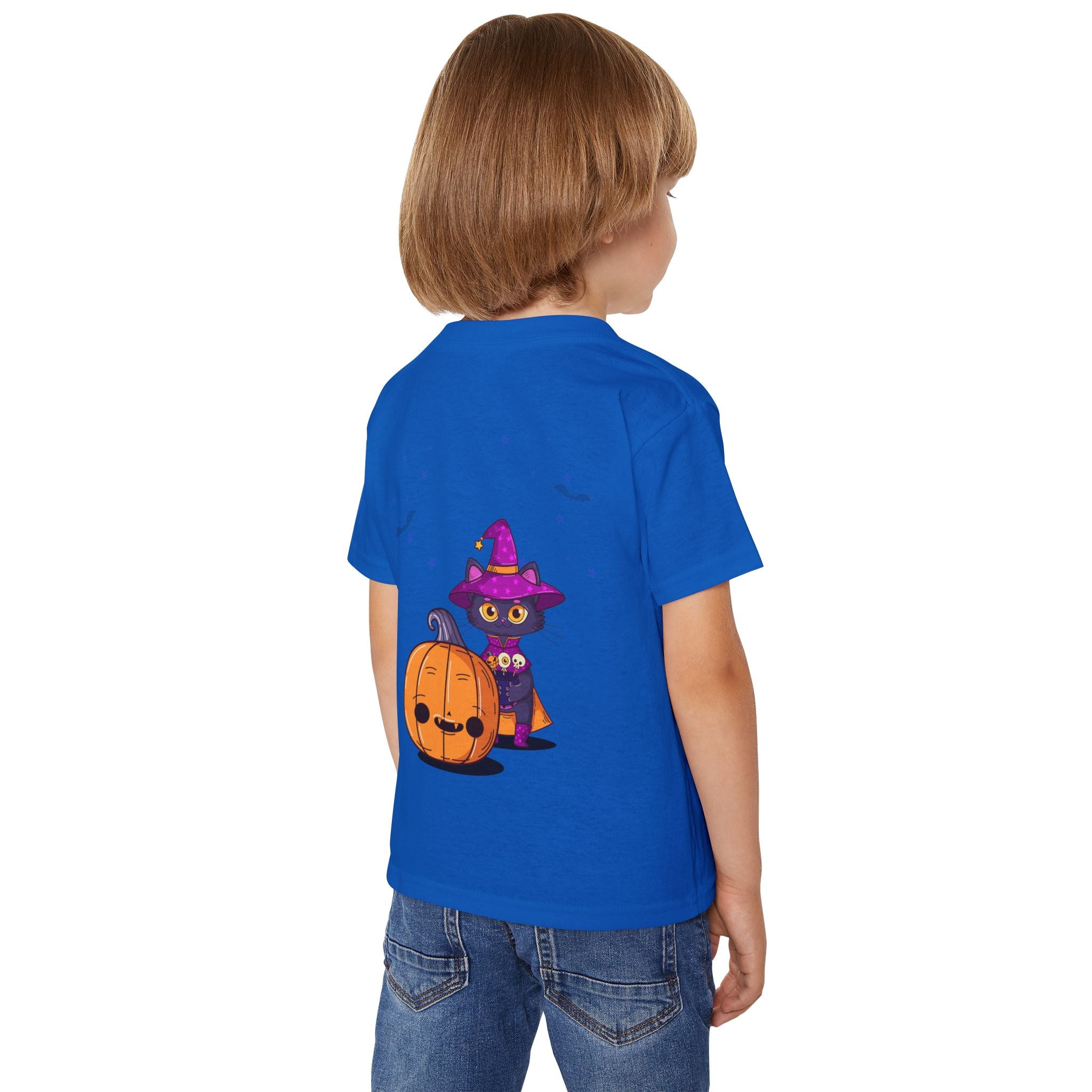 Halloween with Witch's Cats | Heavy Cotton Toddler T-shirt