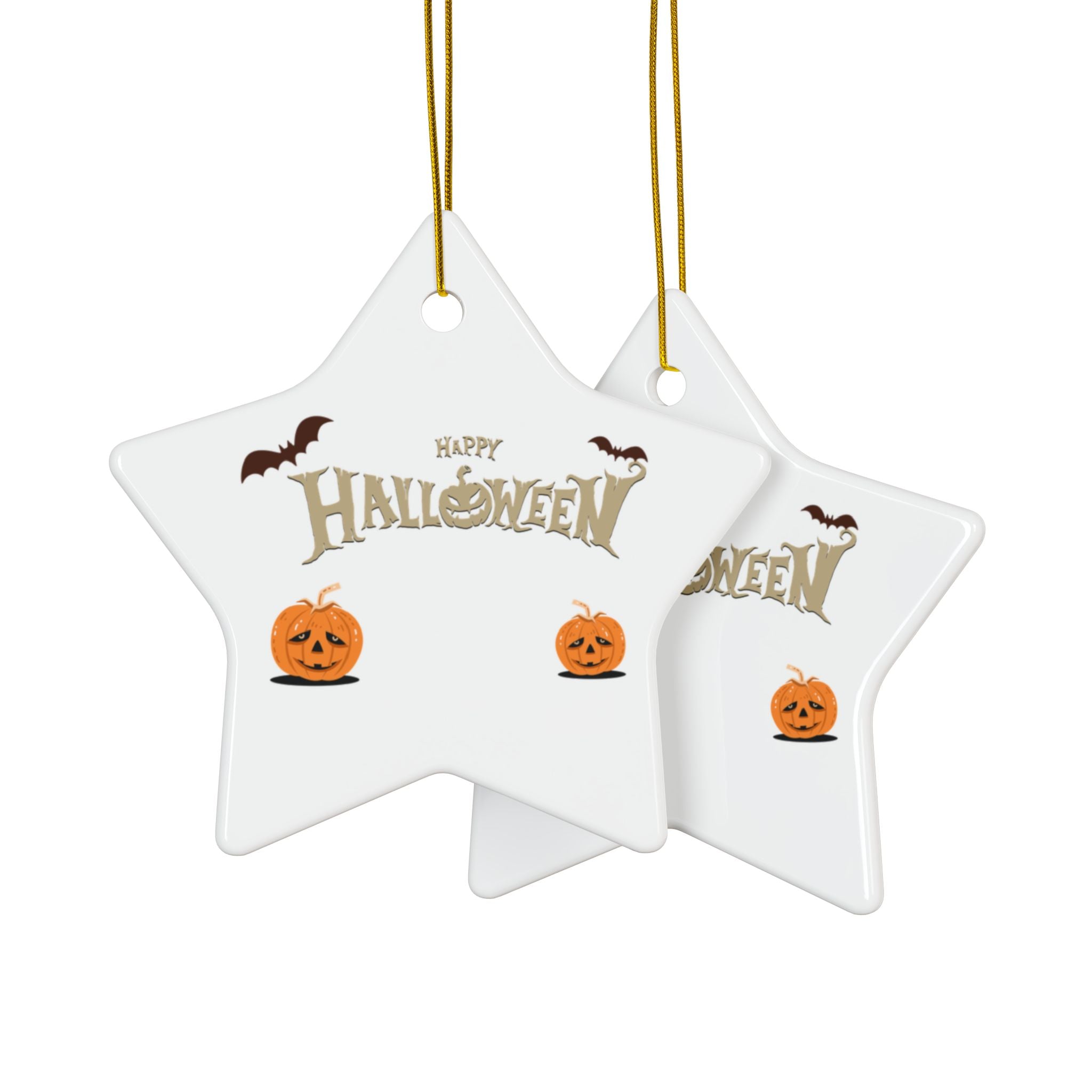 Happy Halloween with Pumpkin | Ceramic Ornaments