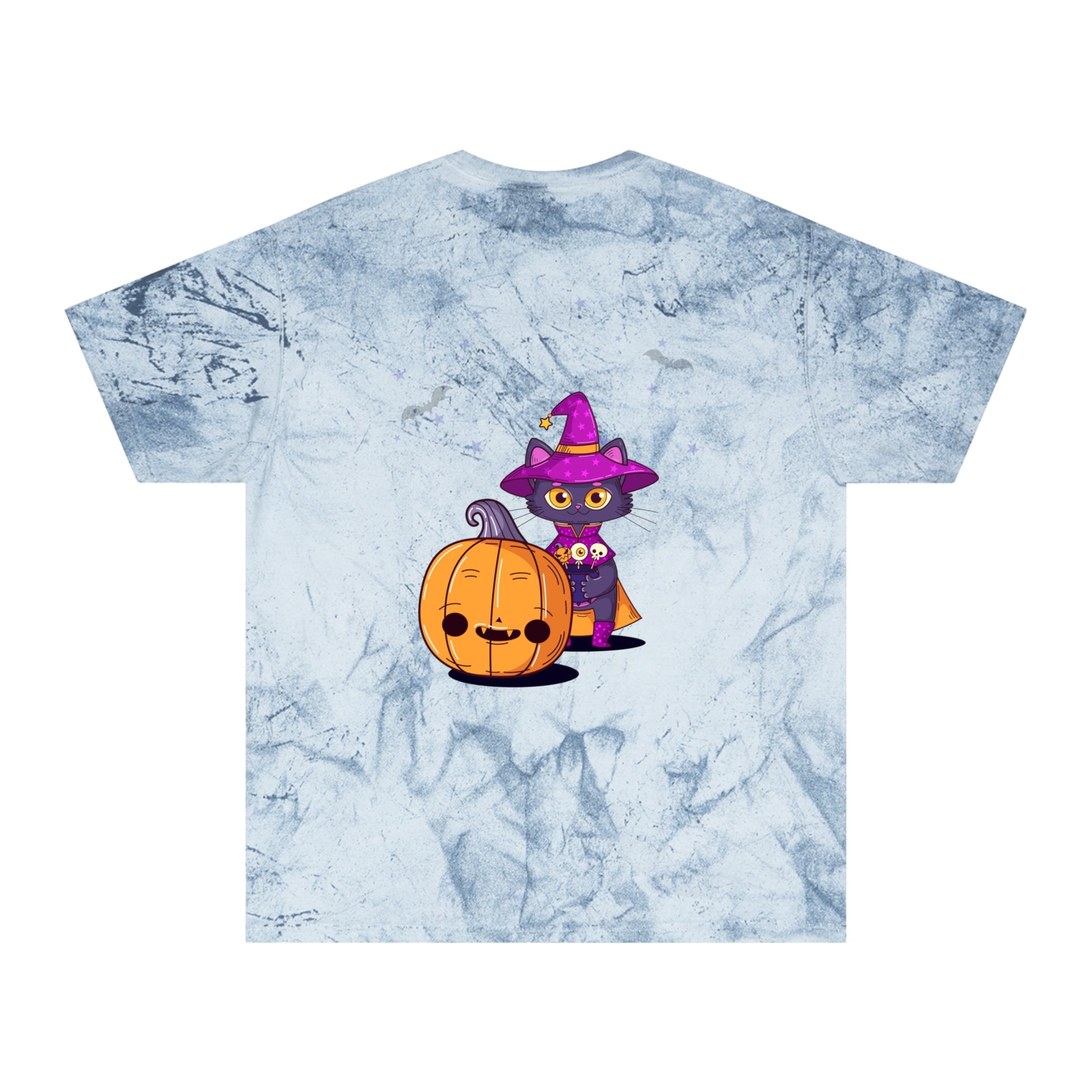 Halloween with Witch's Cats | Unisex Color Blast T-Shirt