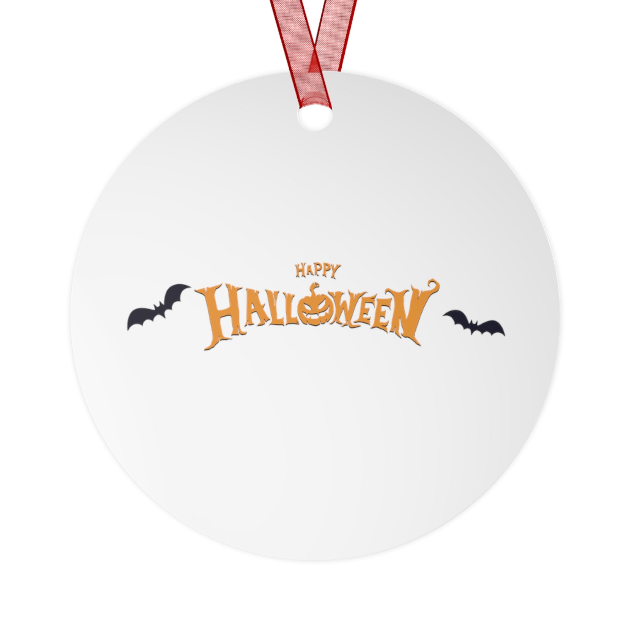 Halloween with Bats | Metal Ornaments