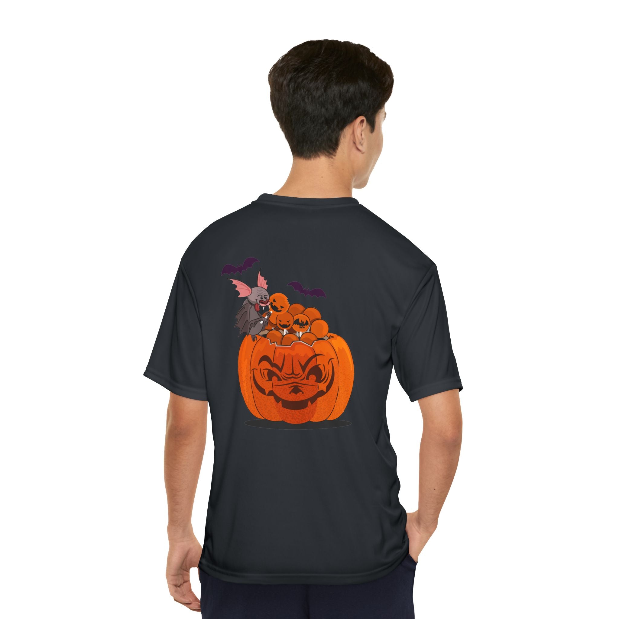 Halloween with Pumpkins | Men's Performance T-Shirt