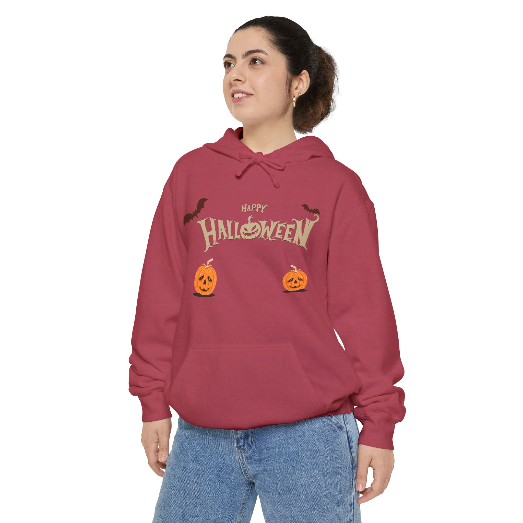 Halloween with Pumpkins | Unisex Garment-Dyed Hoodie