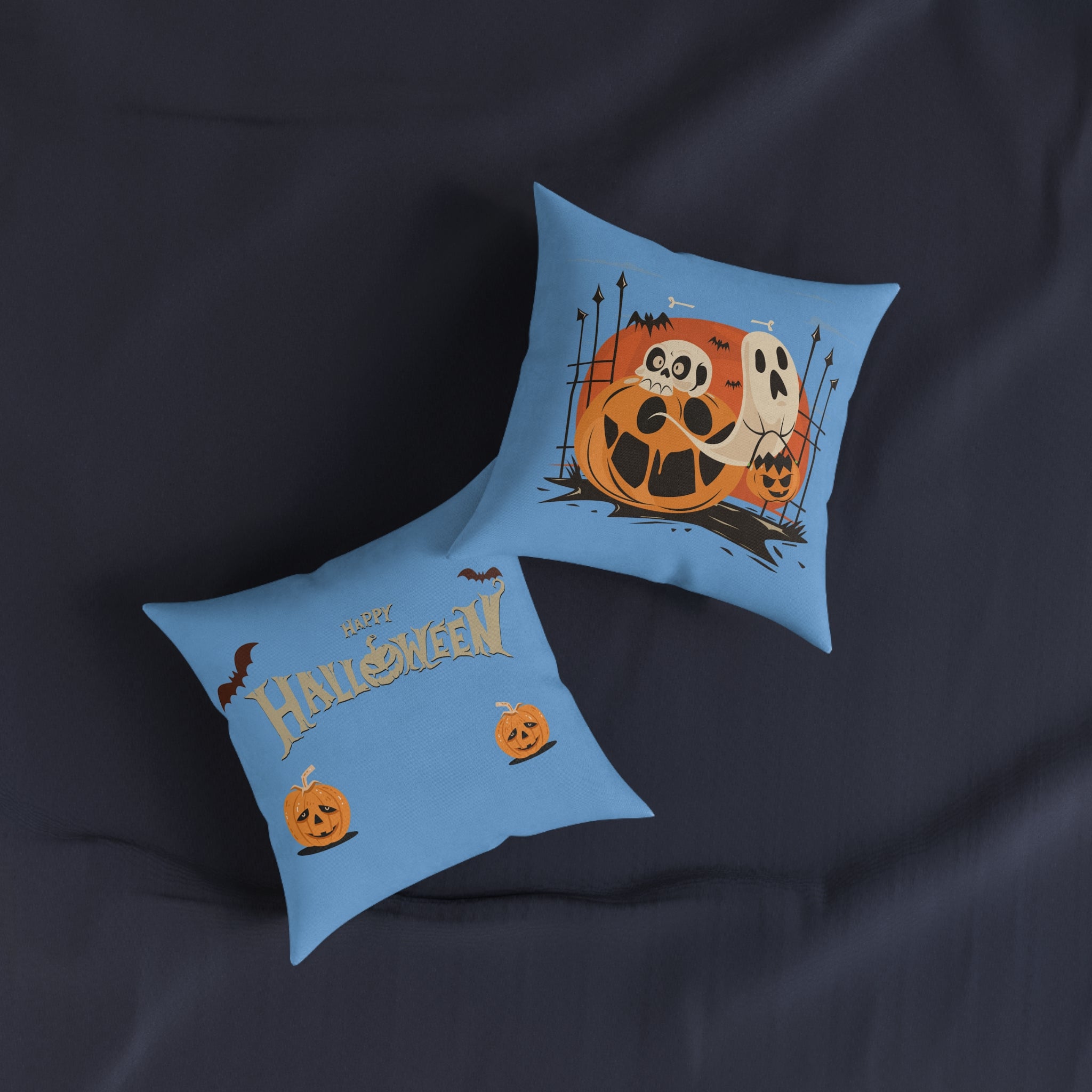 Halloween with Pumpkins | Square Pillow