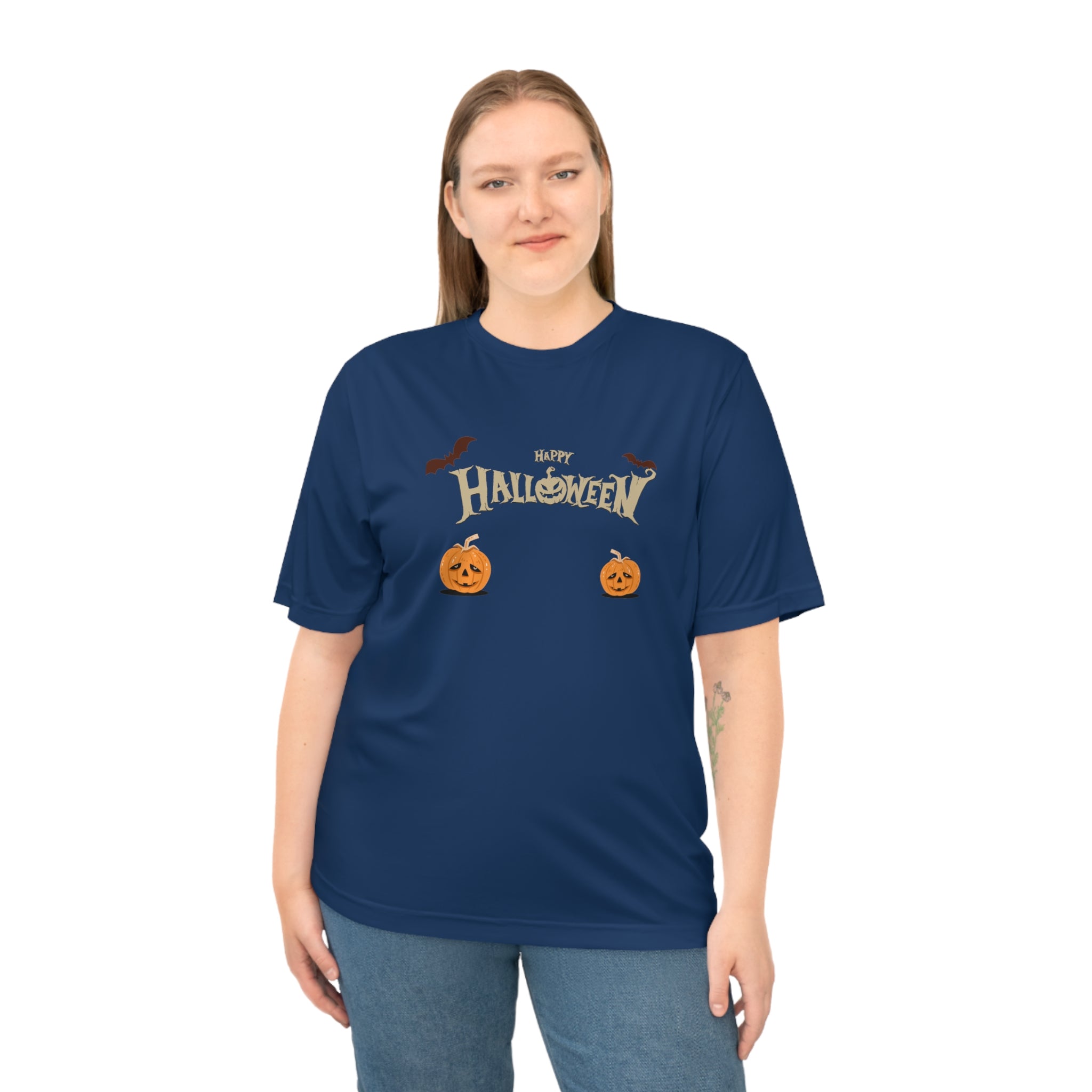 Halloween with Pumpkins | Unisex Zone Performance T-shirt