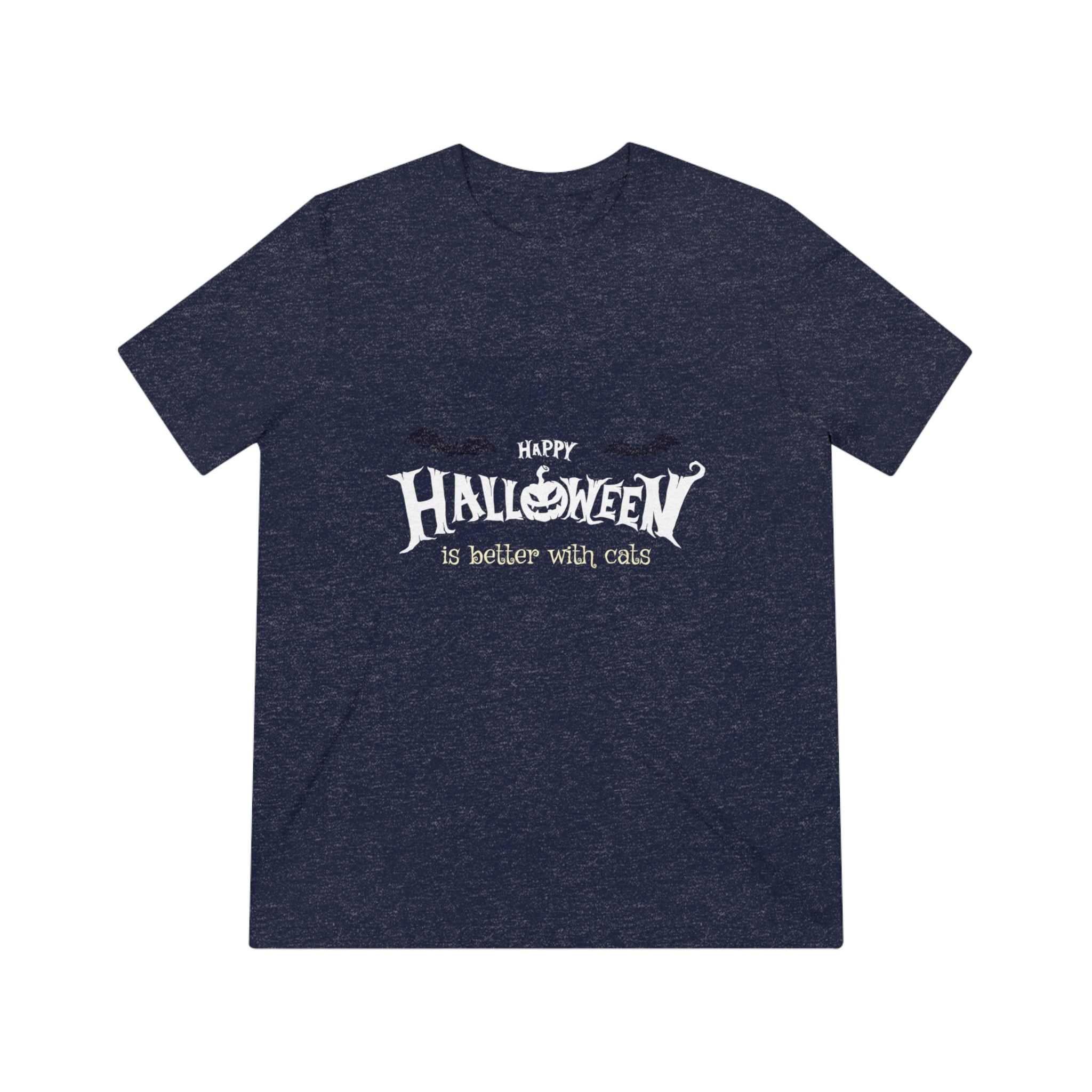 Halloween with Witch's Cats | Unisex Triblend Tee
