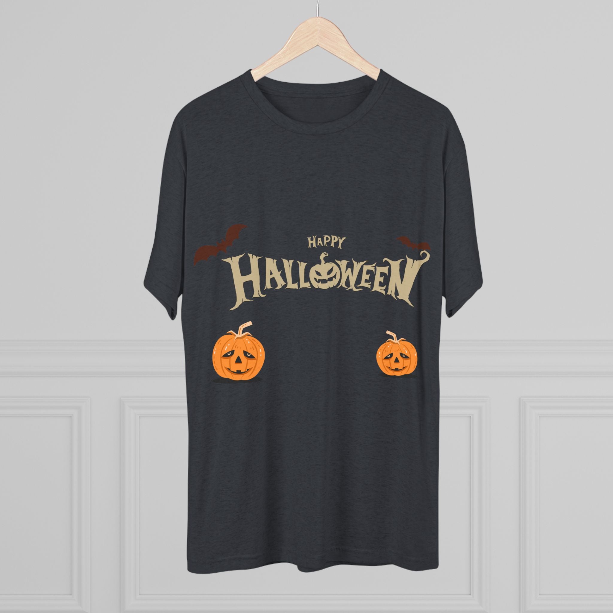 Halloween with Pumpkins | Unisex Tri-Blend Crew Tee