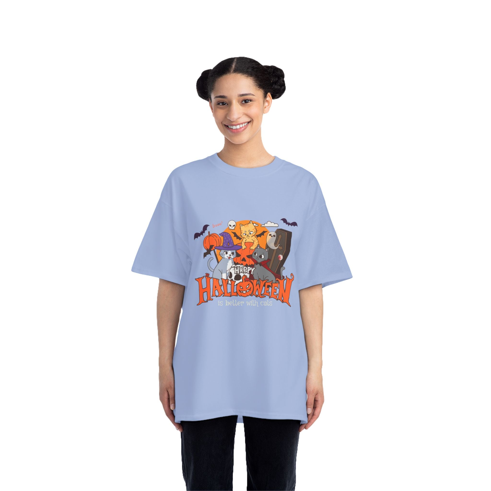 Halloween is Better with Cats | Beefy-T®  Short-Sleeve T-Shirt