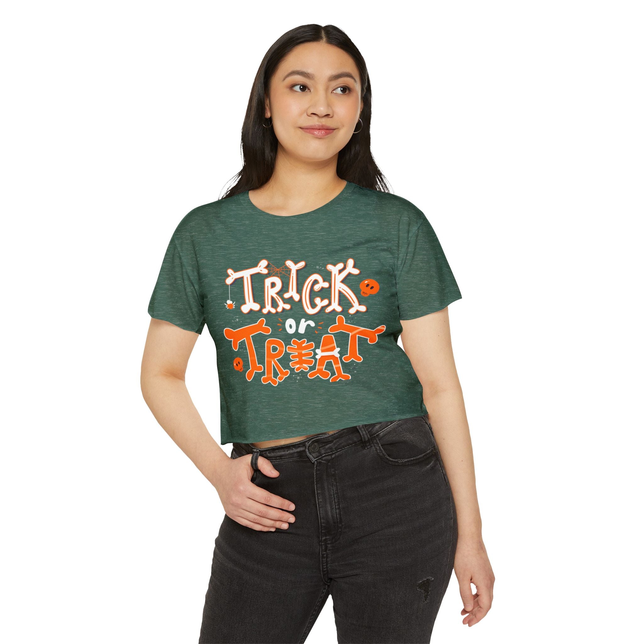 Halloween Trick or Treat | Women's Festival Crop Top