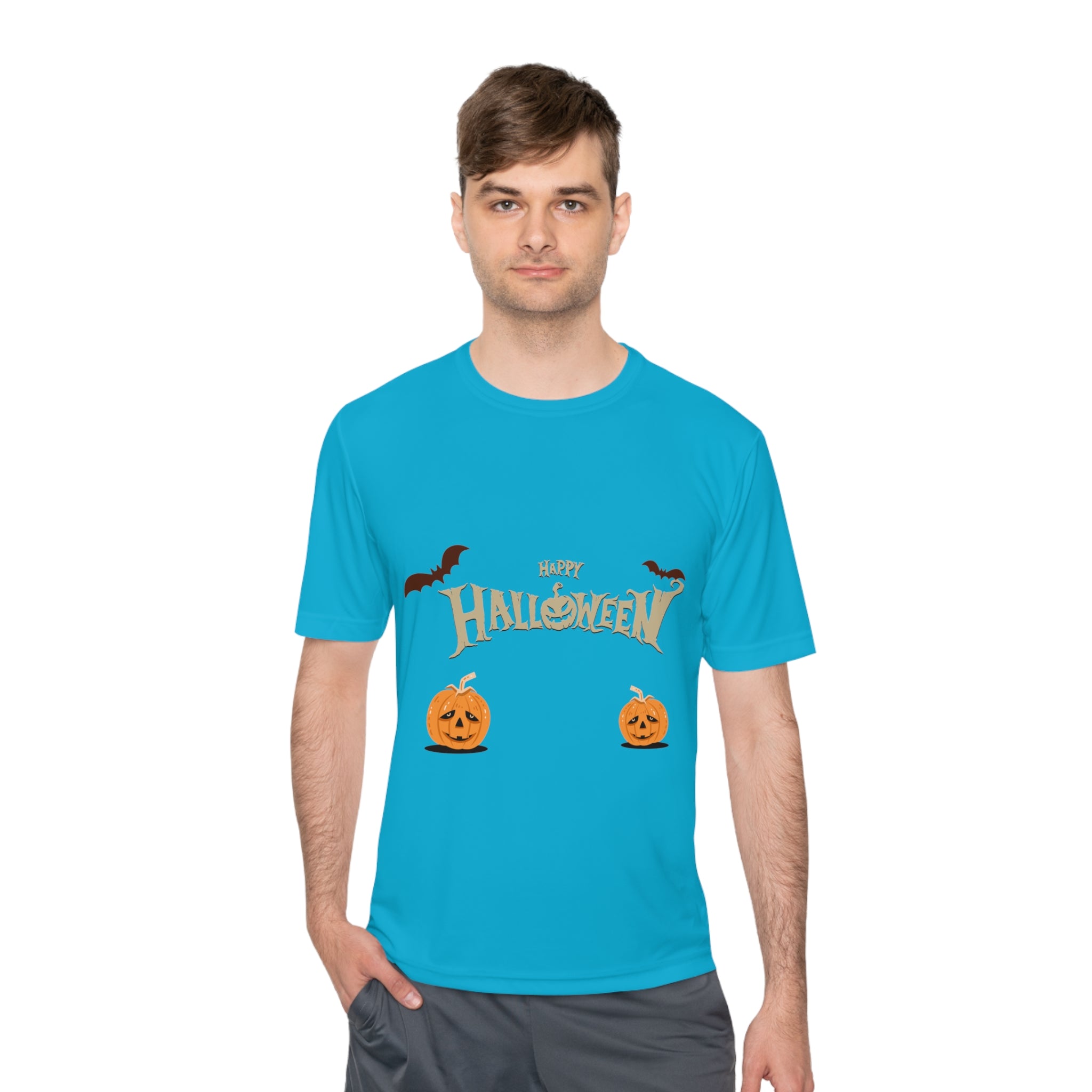 Halloween with Pumpkins | Unisex Moisture Wicking Tee