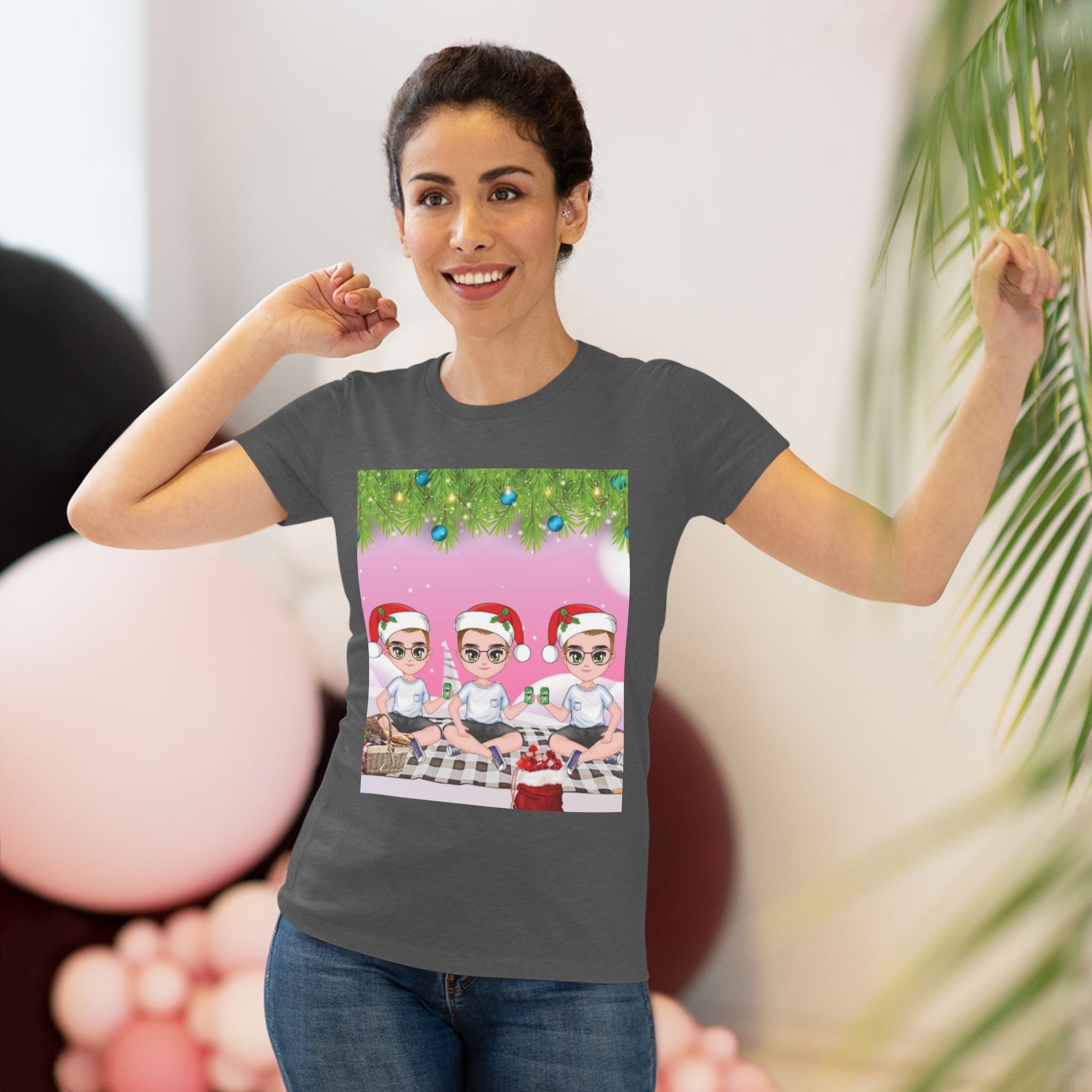 HAPPY CHRISTMAS DAY Women's Triblend Tee