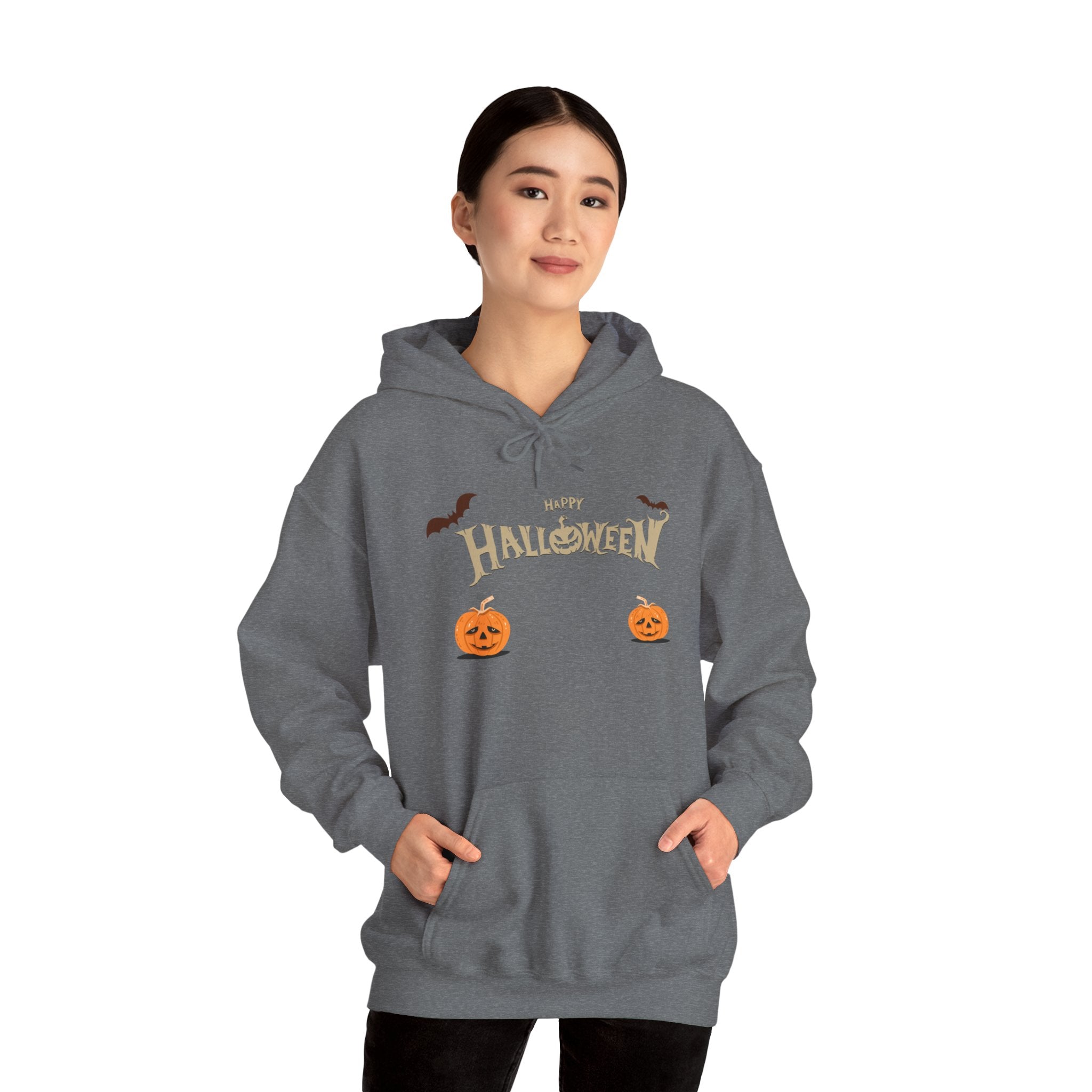 Halloween with Pumpkins | Unisex Heavy Blend Hooded Sweatshirt