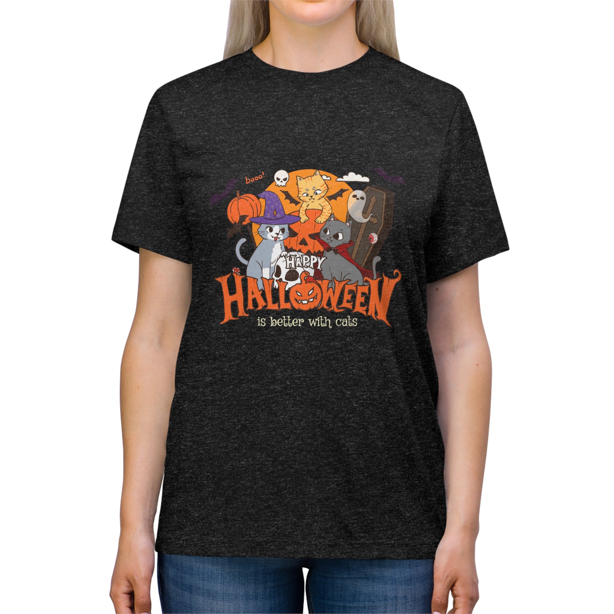 Halloween is Better with Cats | Unisex Triblend Tee